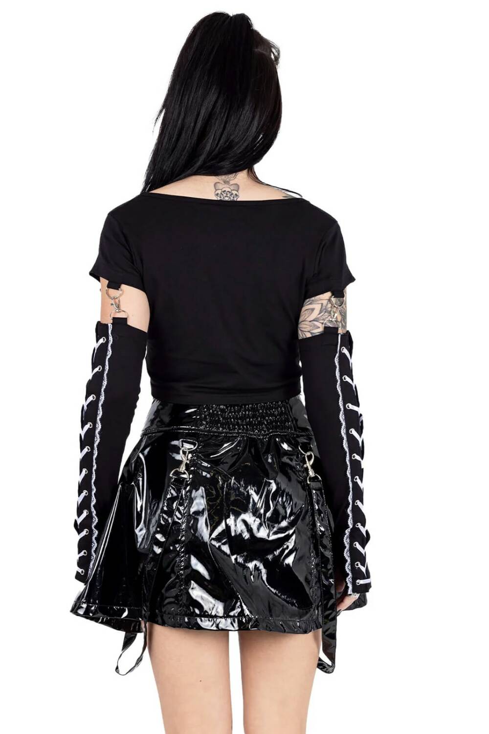 Heartless vinyl skirt Lilla - Image 3