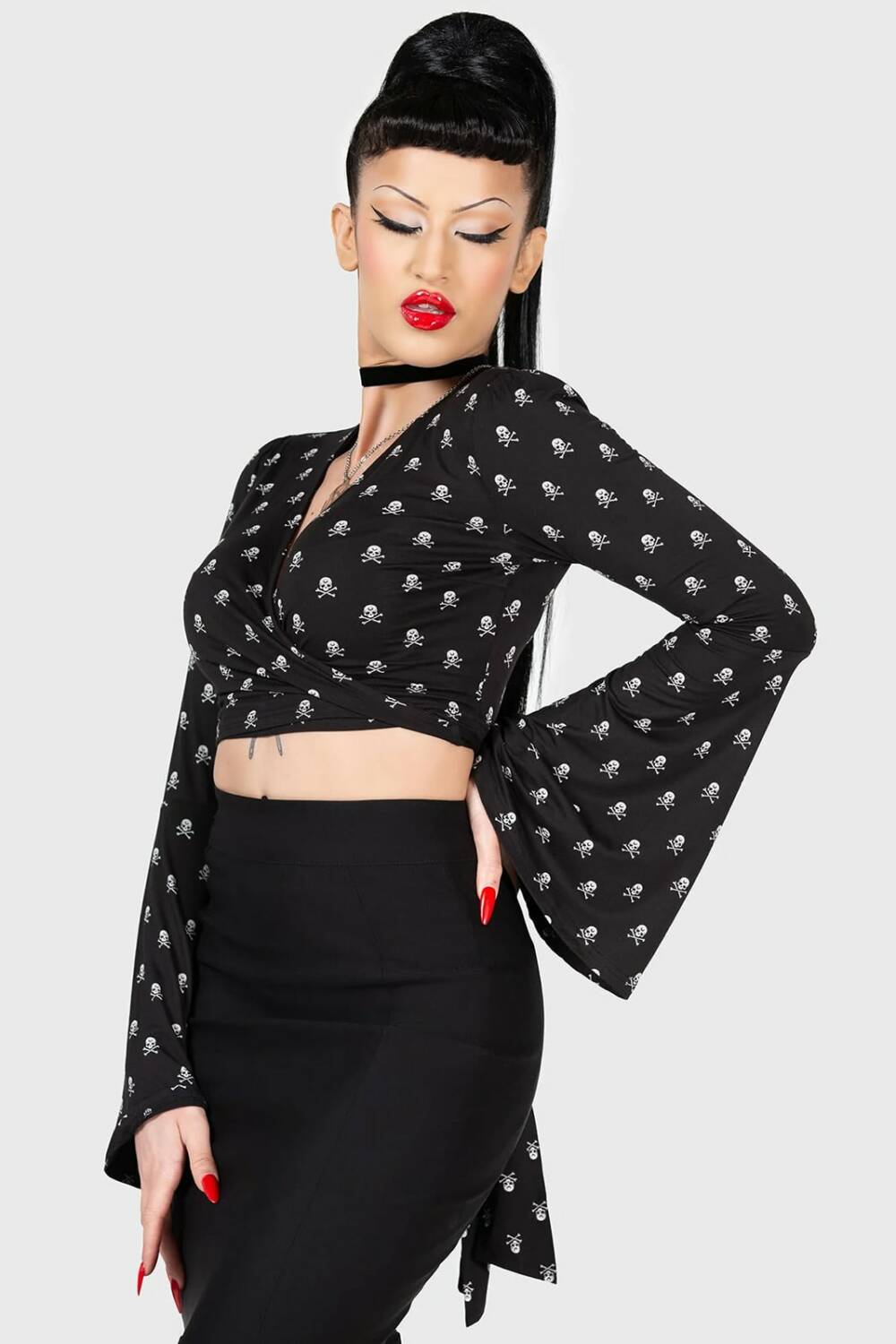 Killstar wrap top Bettys Bash - Image 2