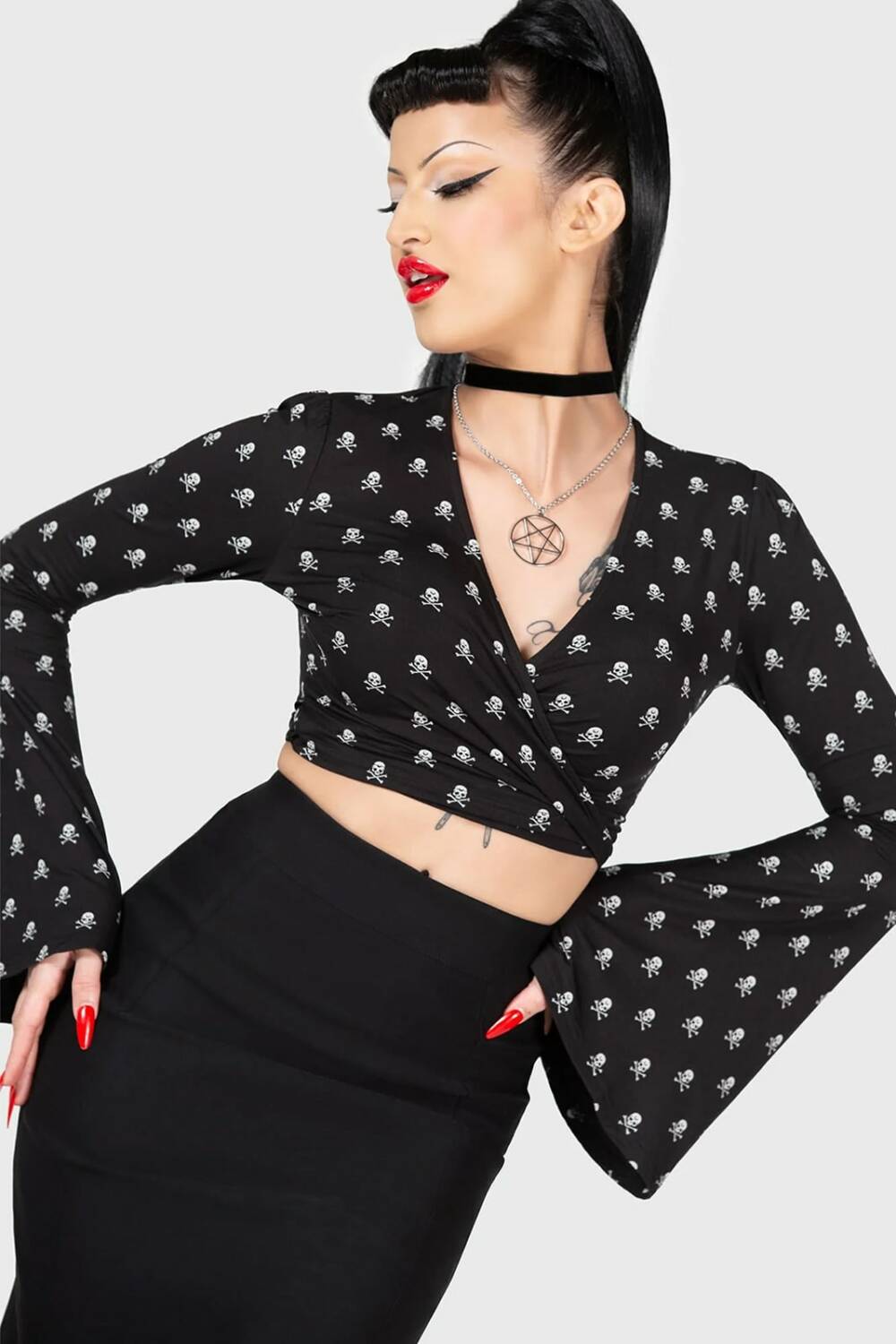 Killstar wrap top Bettys Bash - Image 4