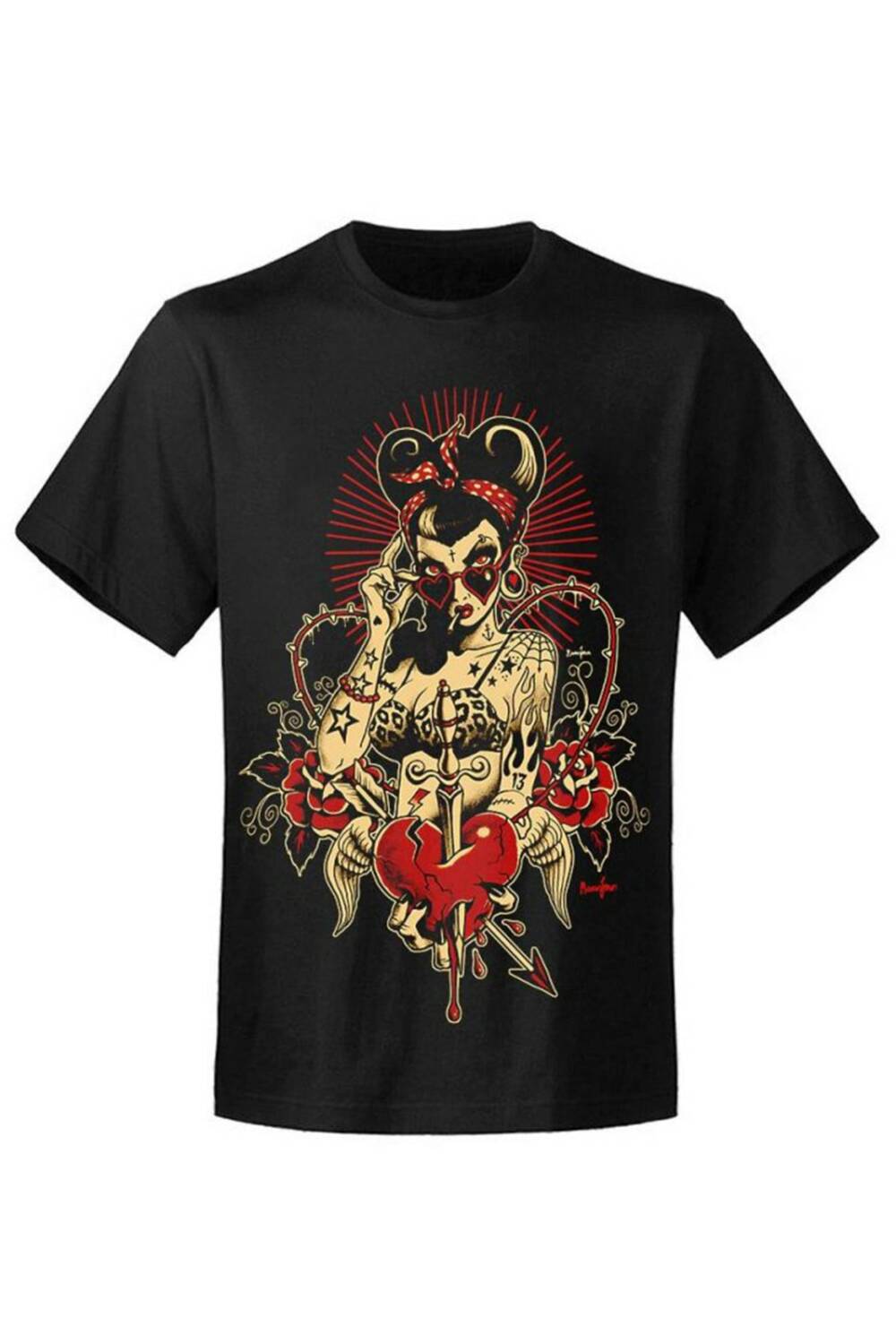 Hysteria Ink T-Shirt Screaming Demons Heart Breaker