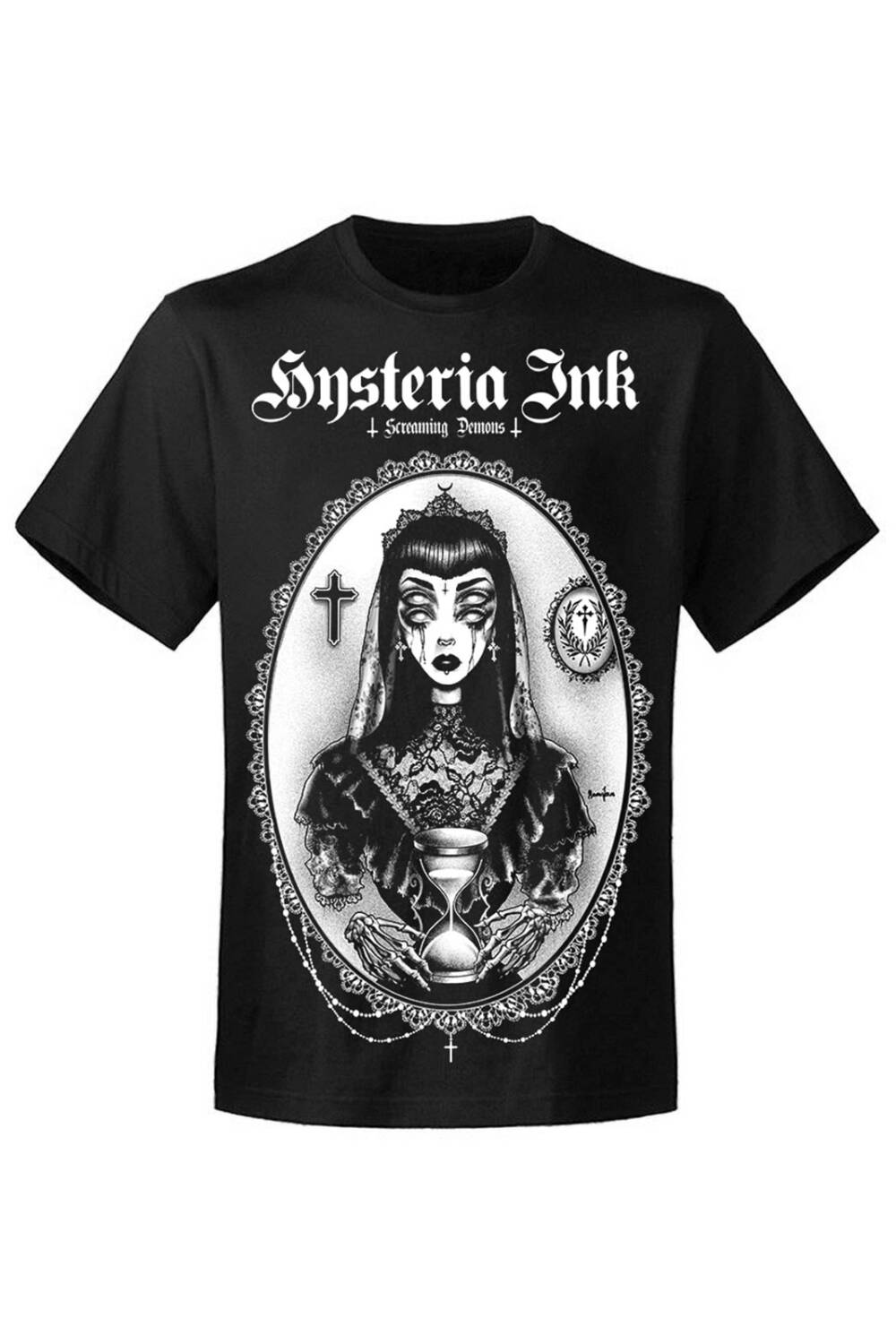 Hysteria Ink T-Shirt Screaming Demons Laura Hourglass