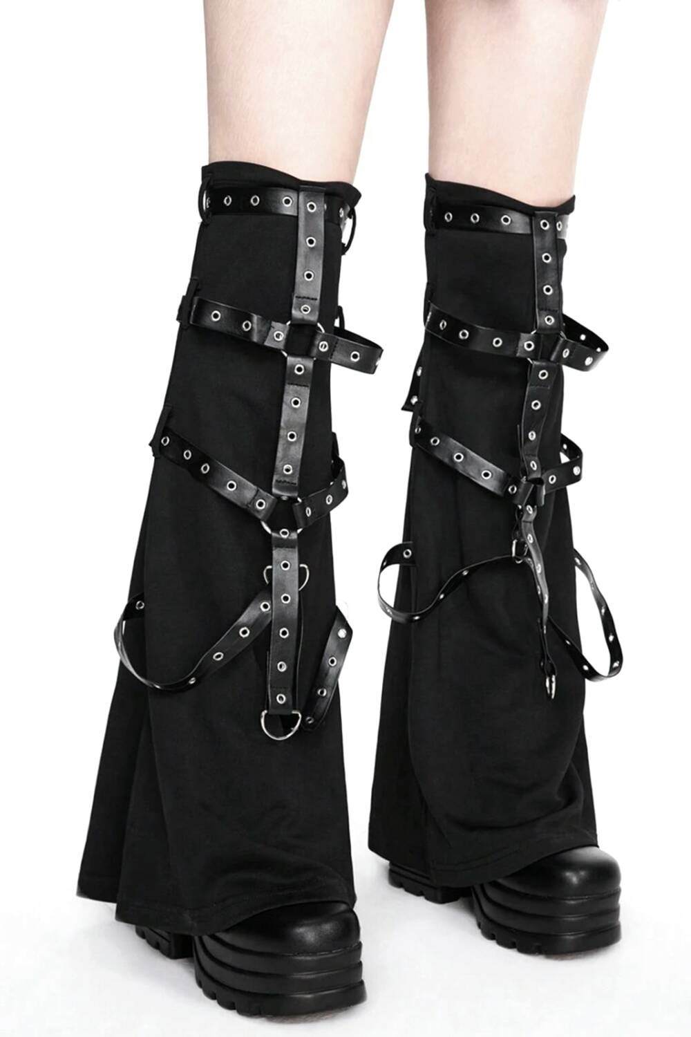 Romwe leg warmers Black Strap