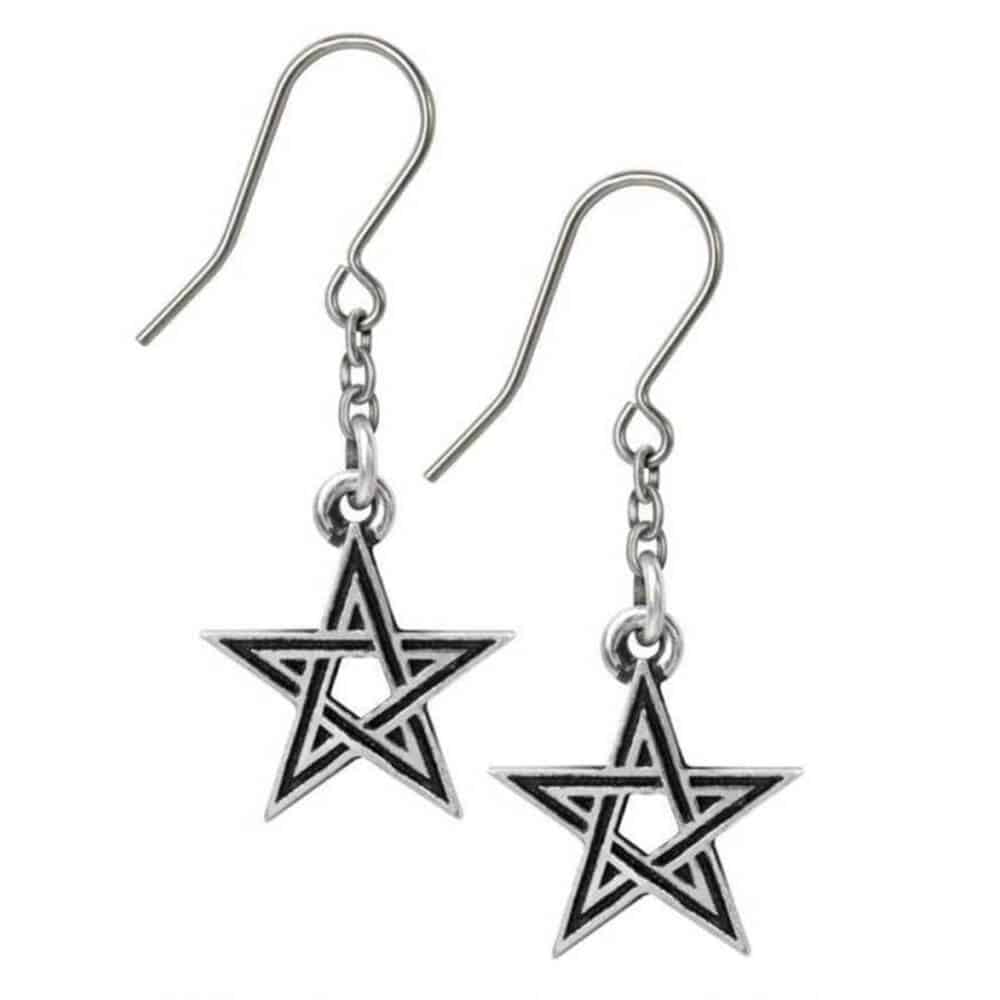 Alchemy Earrings Black Star