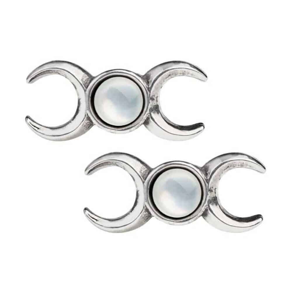 Alchemy stud earrings Triple Goddess