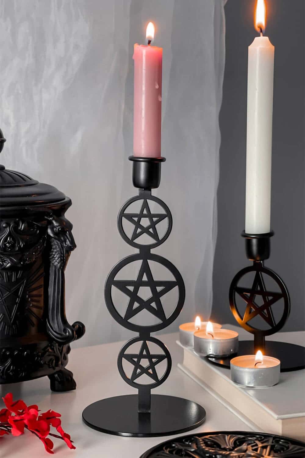 Killstar Candlestick Pentagram Large - Image 2