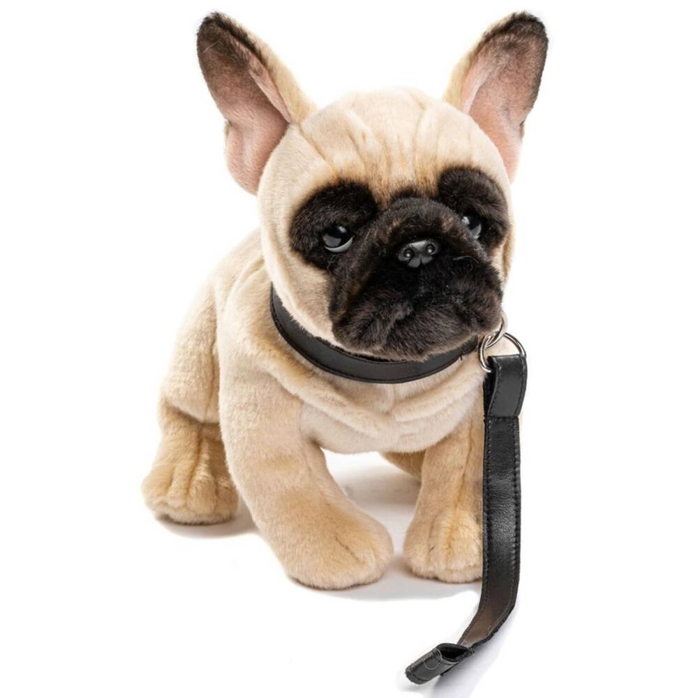 UniToys French Bulldog cuddly toy + lead - Image 2