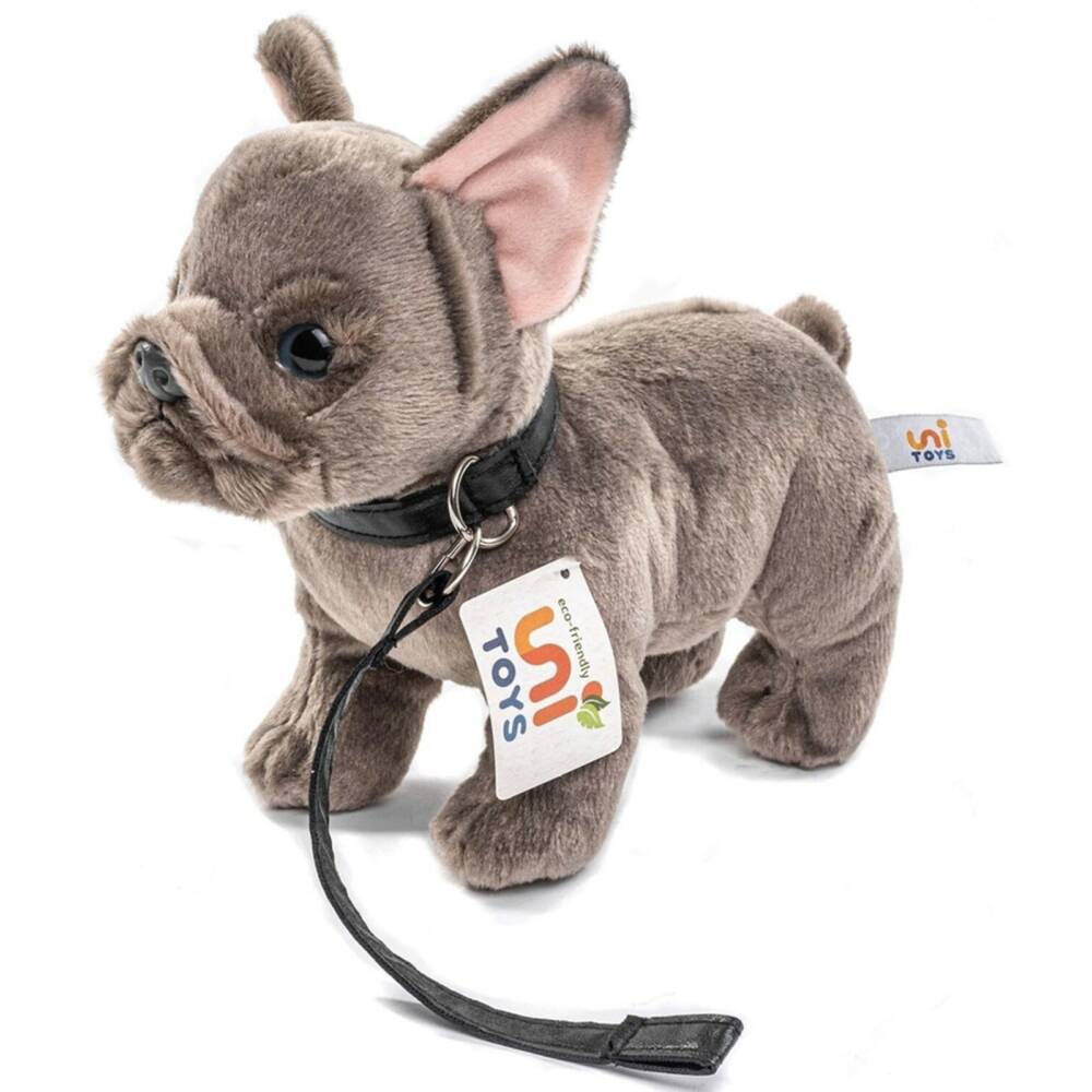UniToys French Bulldog cuddly toy + lead - Image 2