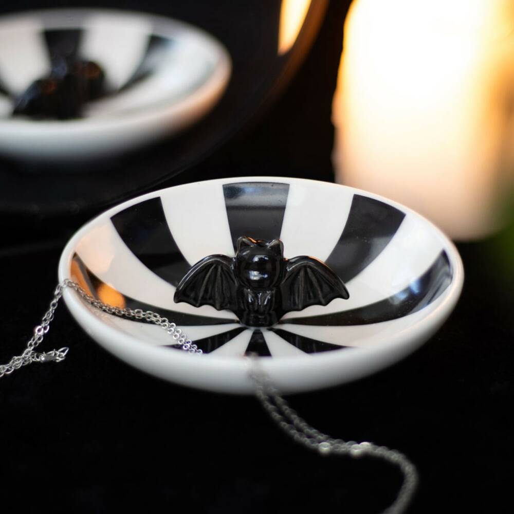 Spirit of Equinox jewelry bowl Striped Bat - Image 4