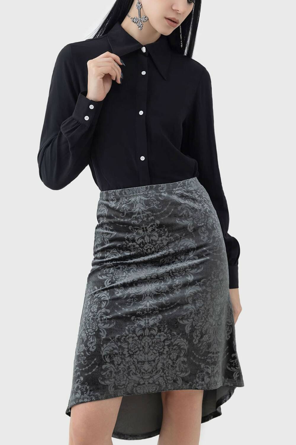 Killstar Skirt Haunted Lover Midi - Image 2