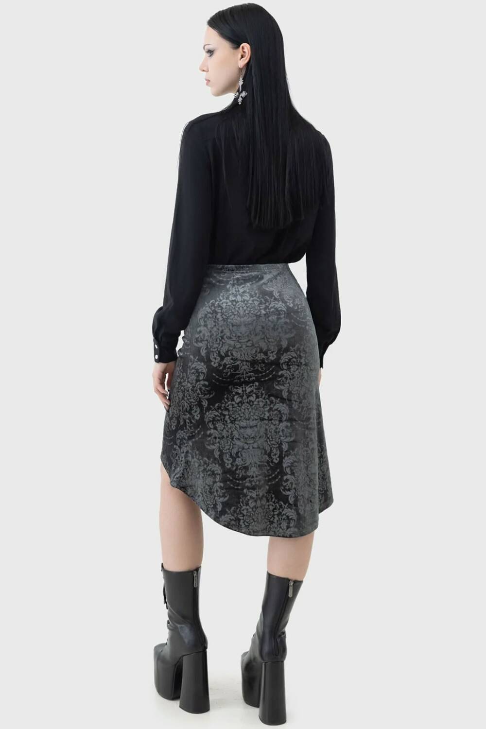 Killstar Skirt Haunted Lover Midi - Image 3