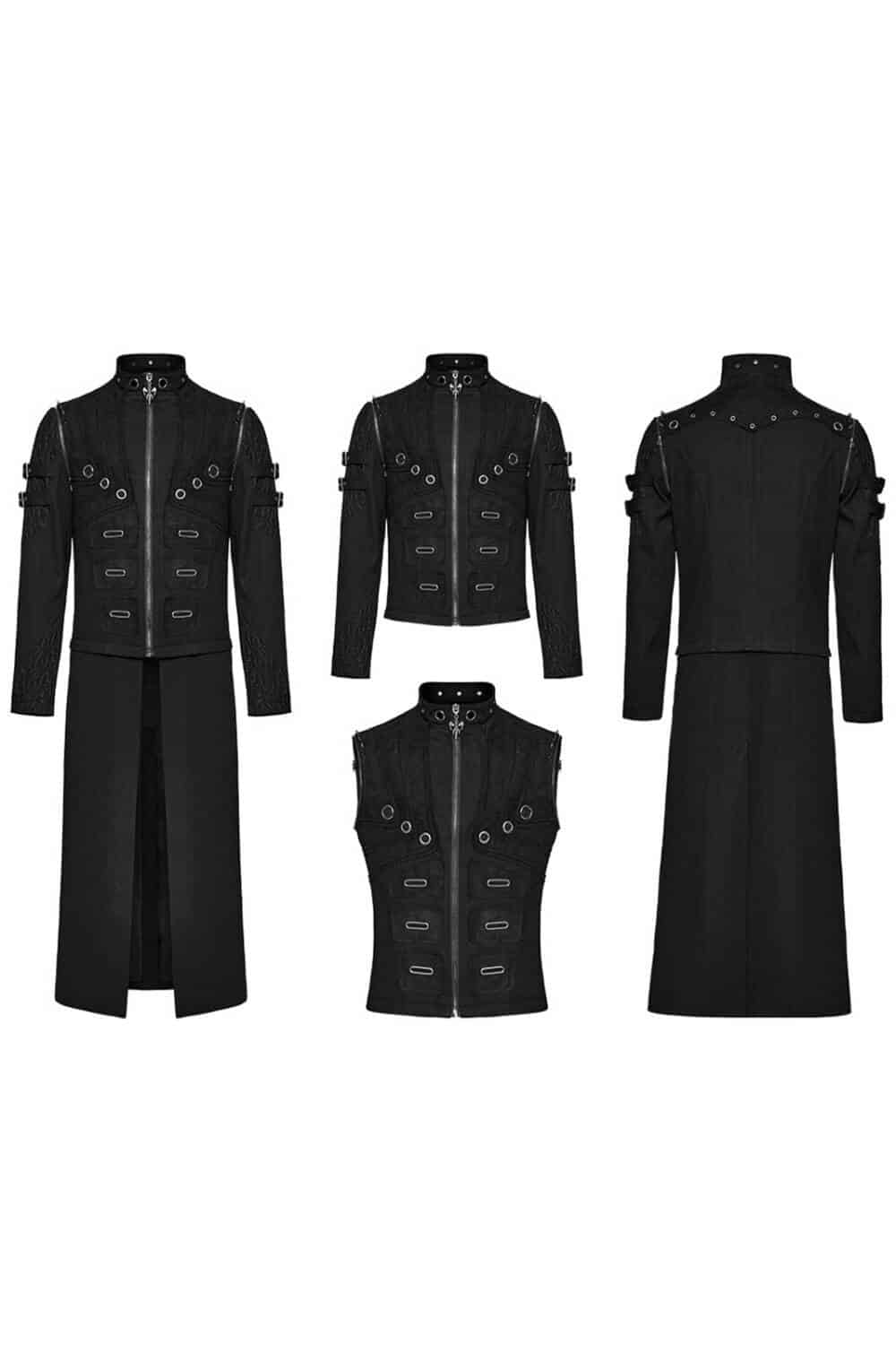 Punk Rave Coat - Vest - Jacket Anacreon Transformer - Image 5