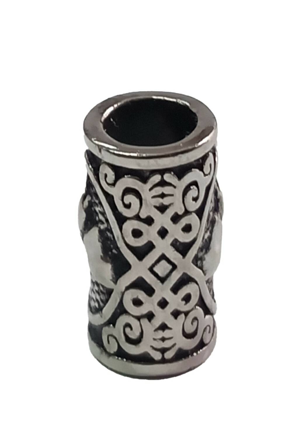 White Dragon Silver Bat bead - Image 2