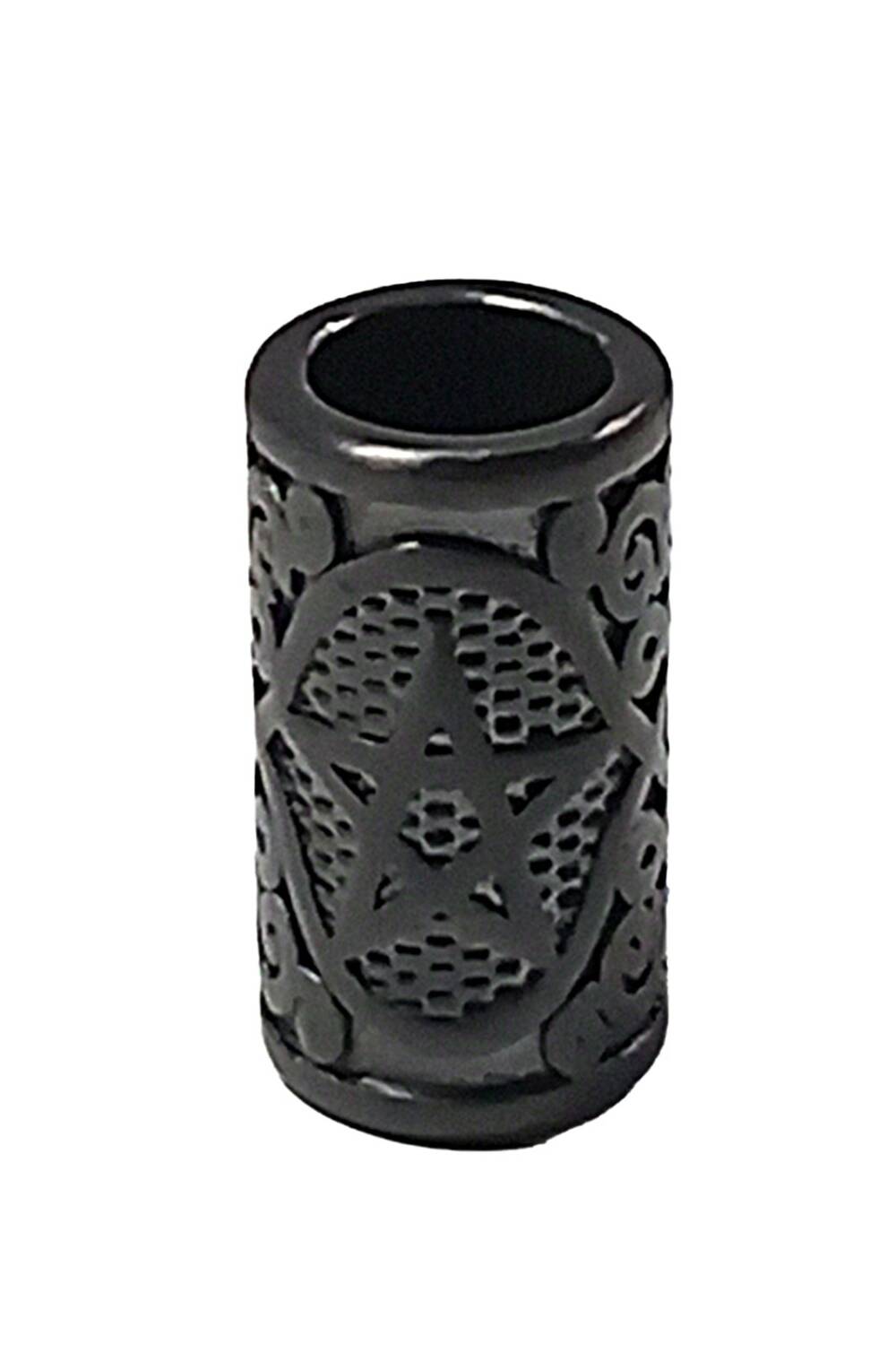 White Dragon beard bead Pentagram