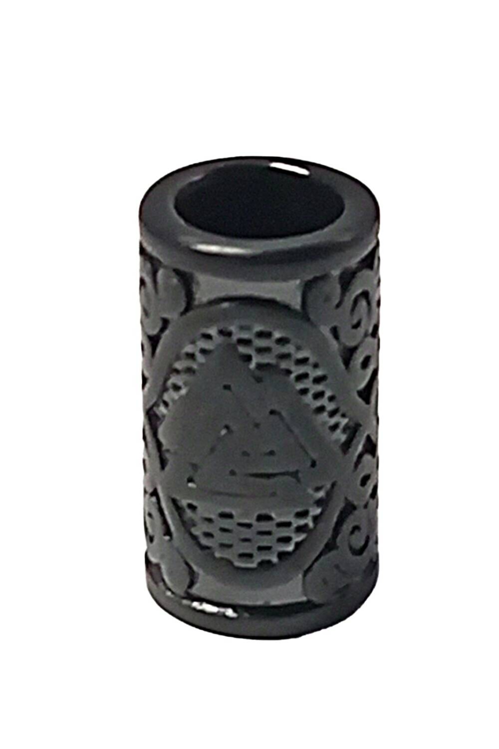 White Dragon beard bead Gothic Odins Knot