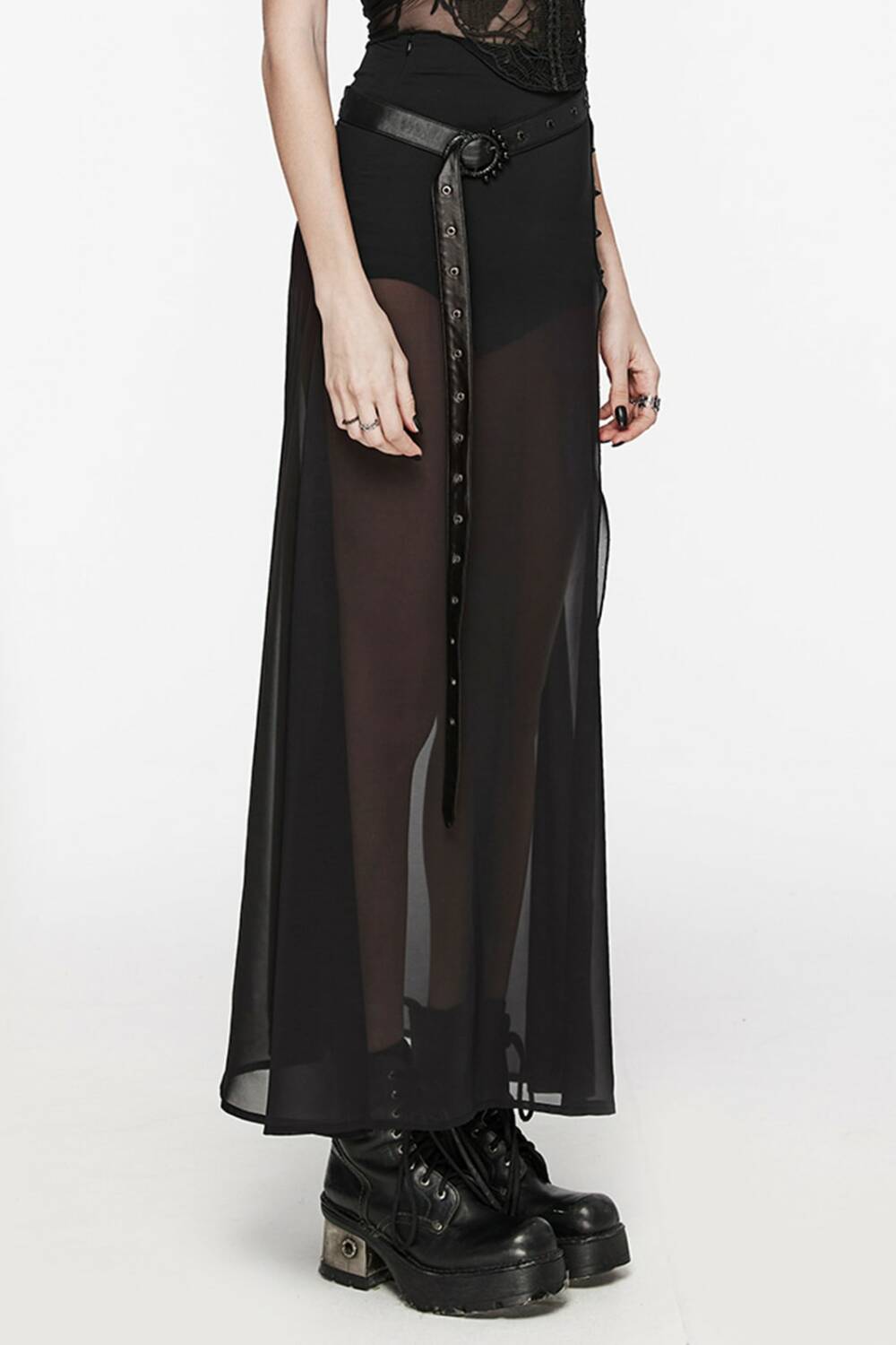 Punk rave overskirt Black Moon Rising - Image 2