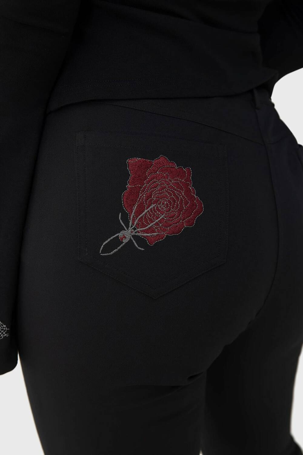 Killstar flared pants Blood Rose - Image 4