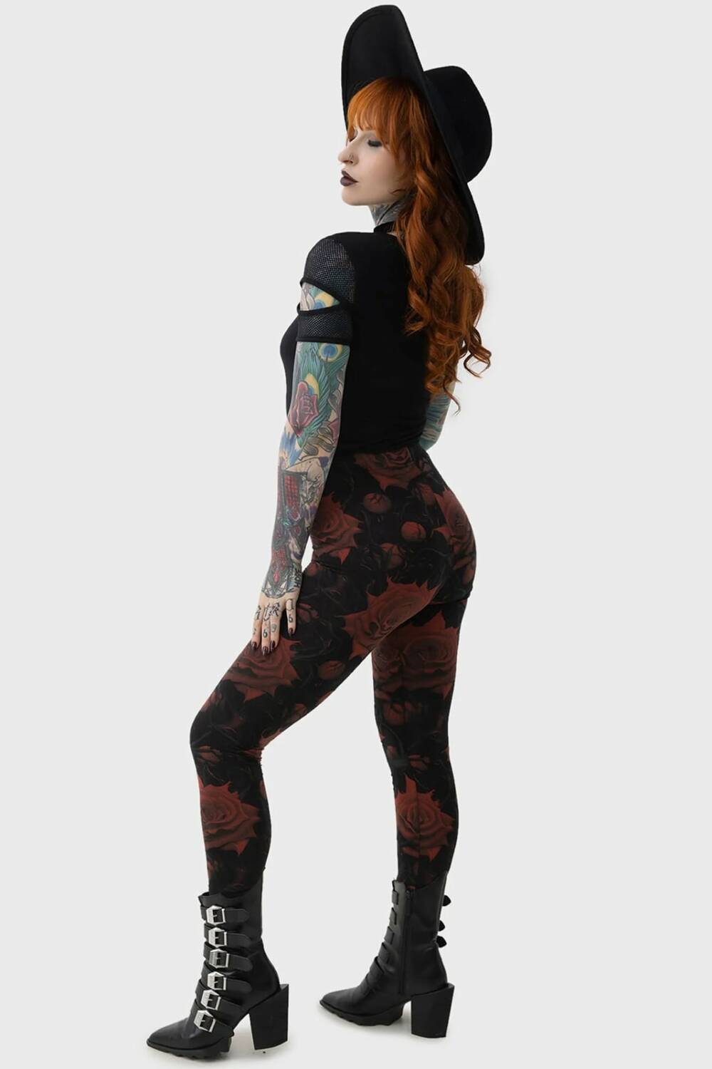 Killstar Legging Blood Rose - Image 2