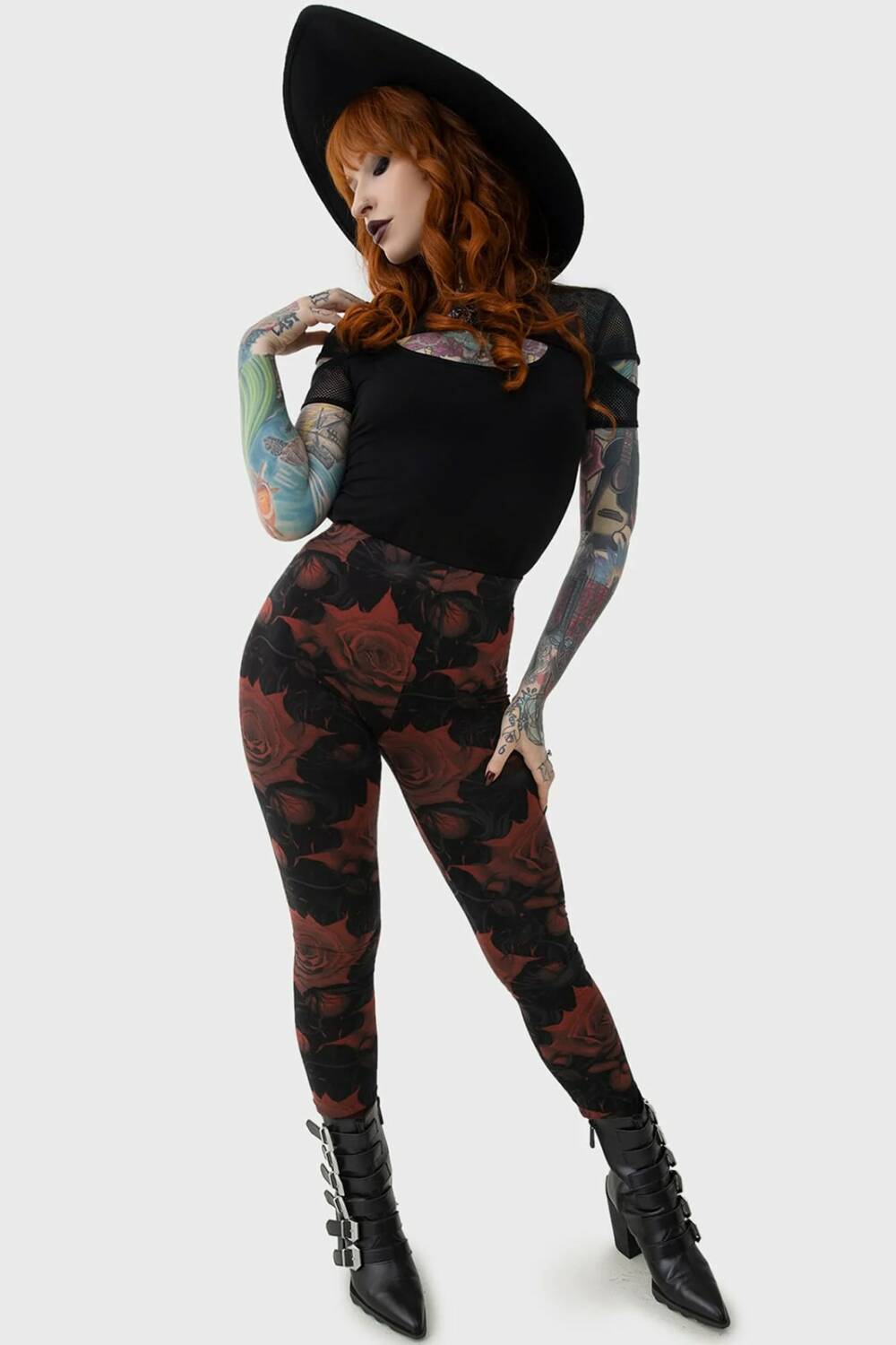 Killstar Legging Blood Rose - Image 4