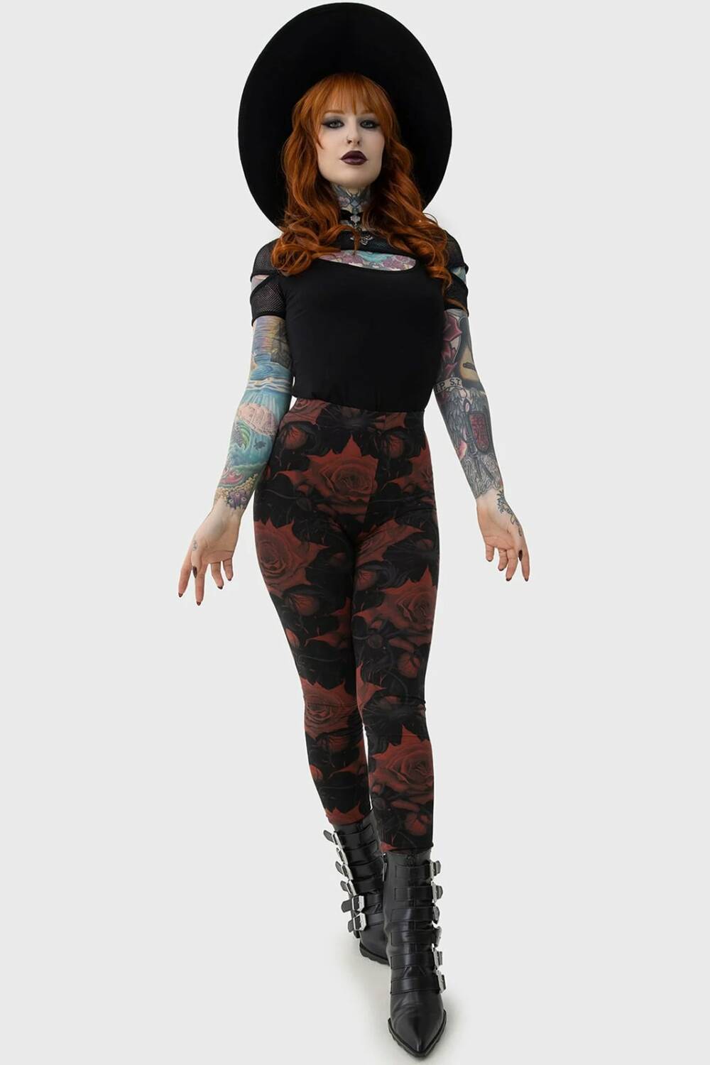 Killstar Legging Blood Rose - Image 5
