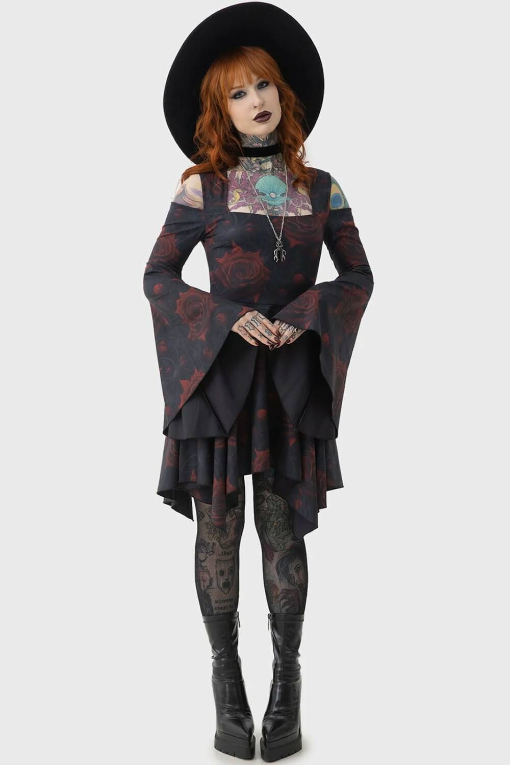 Killstar mini dress Blood Rose - Image 3