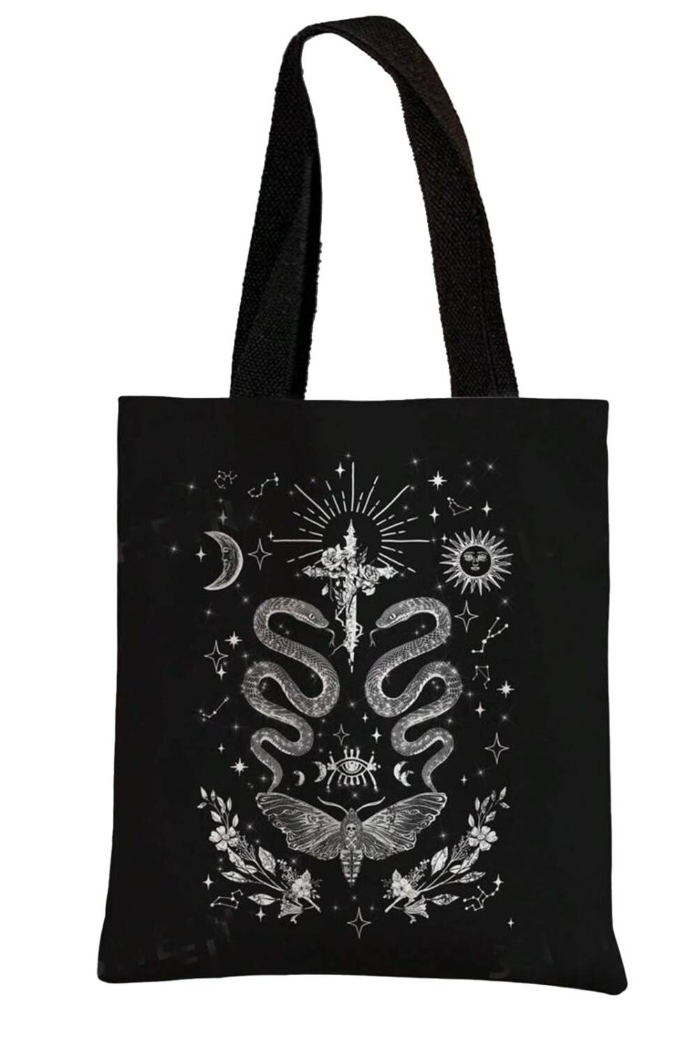 Romwe shopping bag Snakes and Butterflies