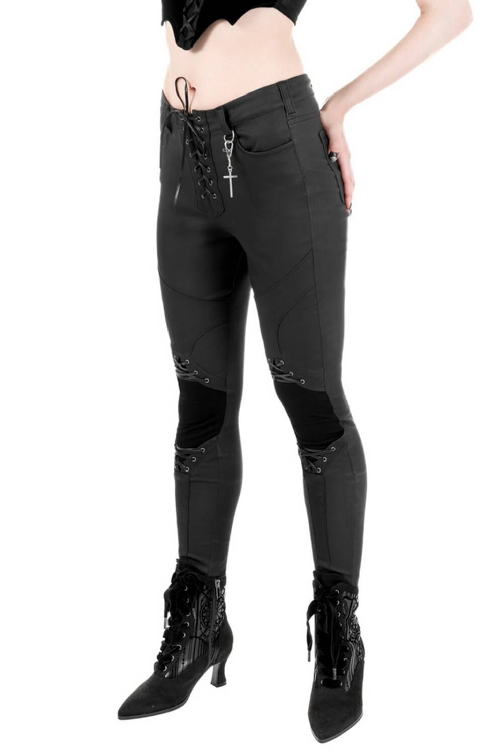 Restyle Mortem Lace-Up trousers