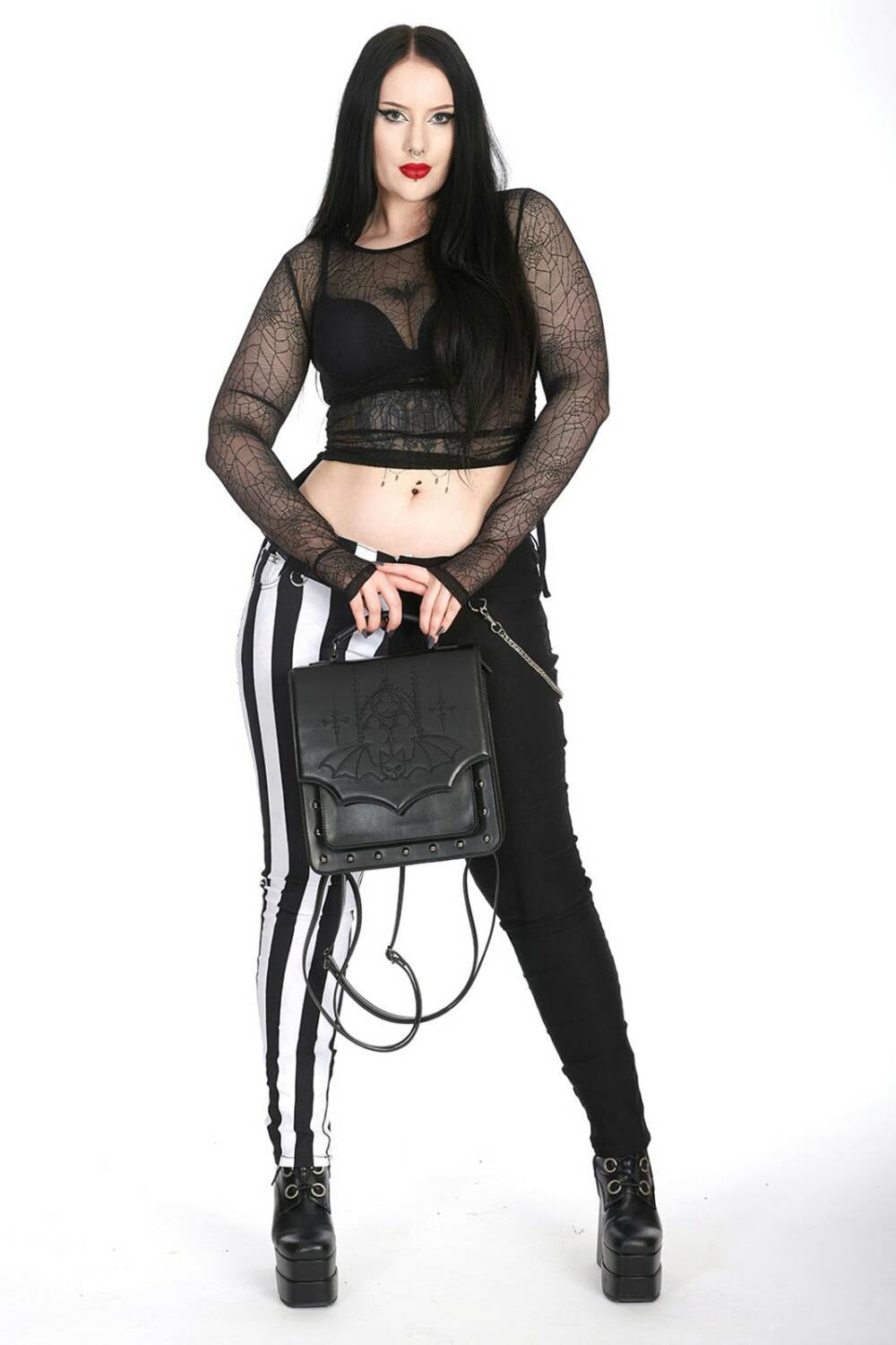 Banned backpack bag Gothic Bat - Image 4