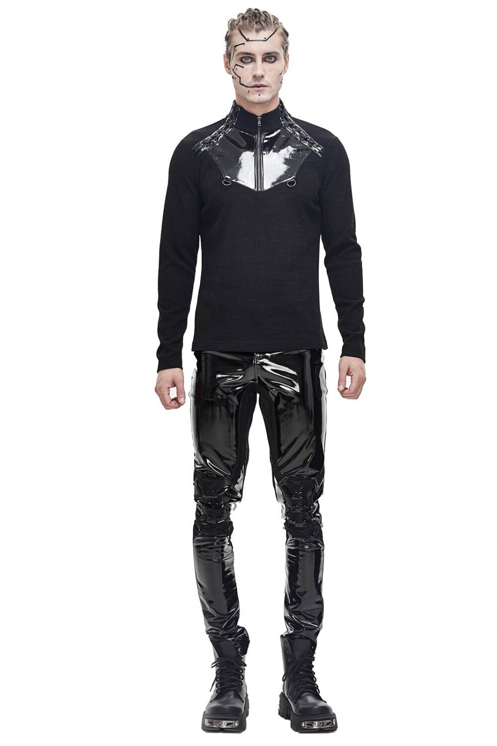 Devil Fashion vinyl pants Mean Machine
