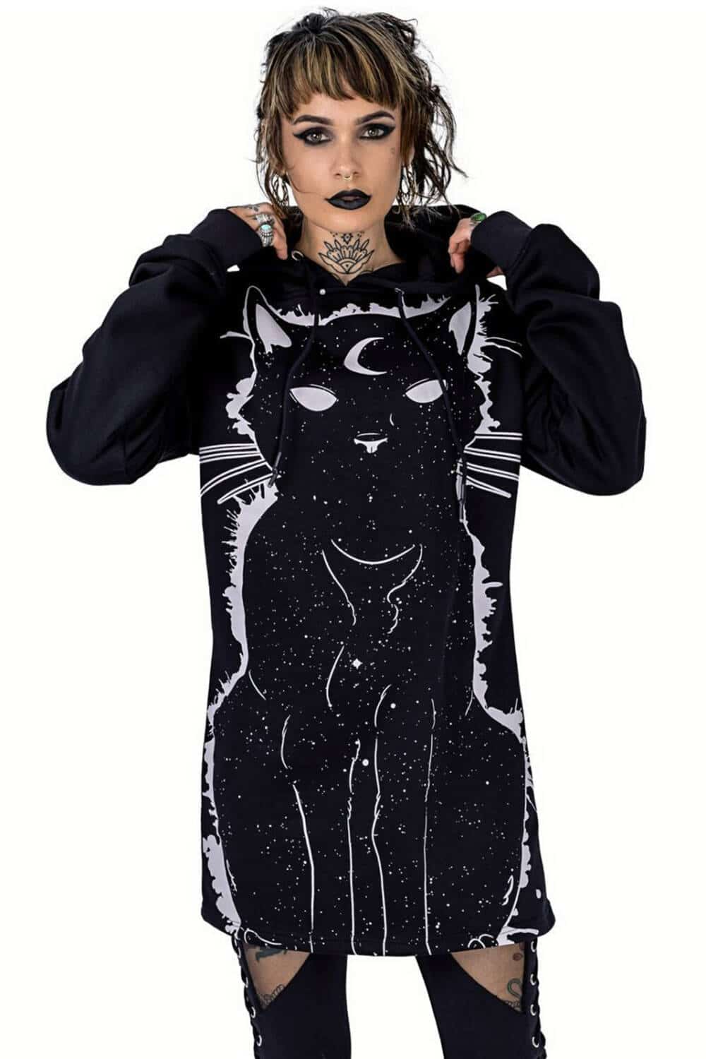 Heartless Hoodie Moon Kitty
