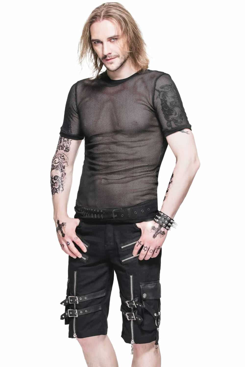 Devil Fashion Fishnet Shirt Agonoize