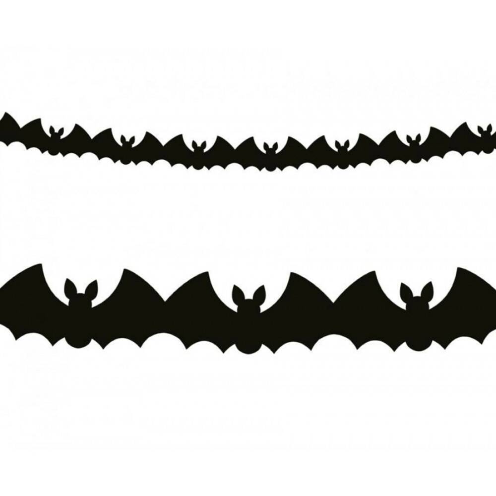 Mad Moonshine Halloween Garland Black Bat