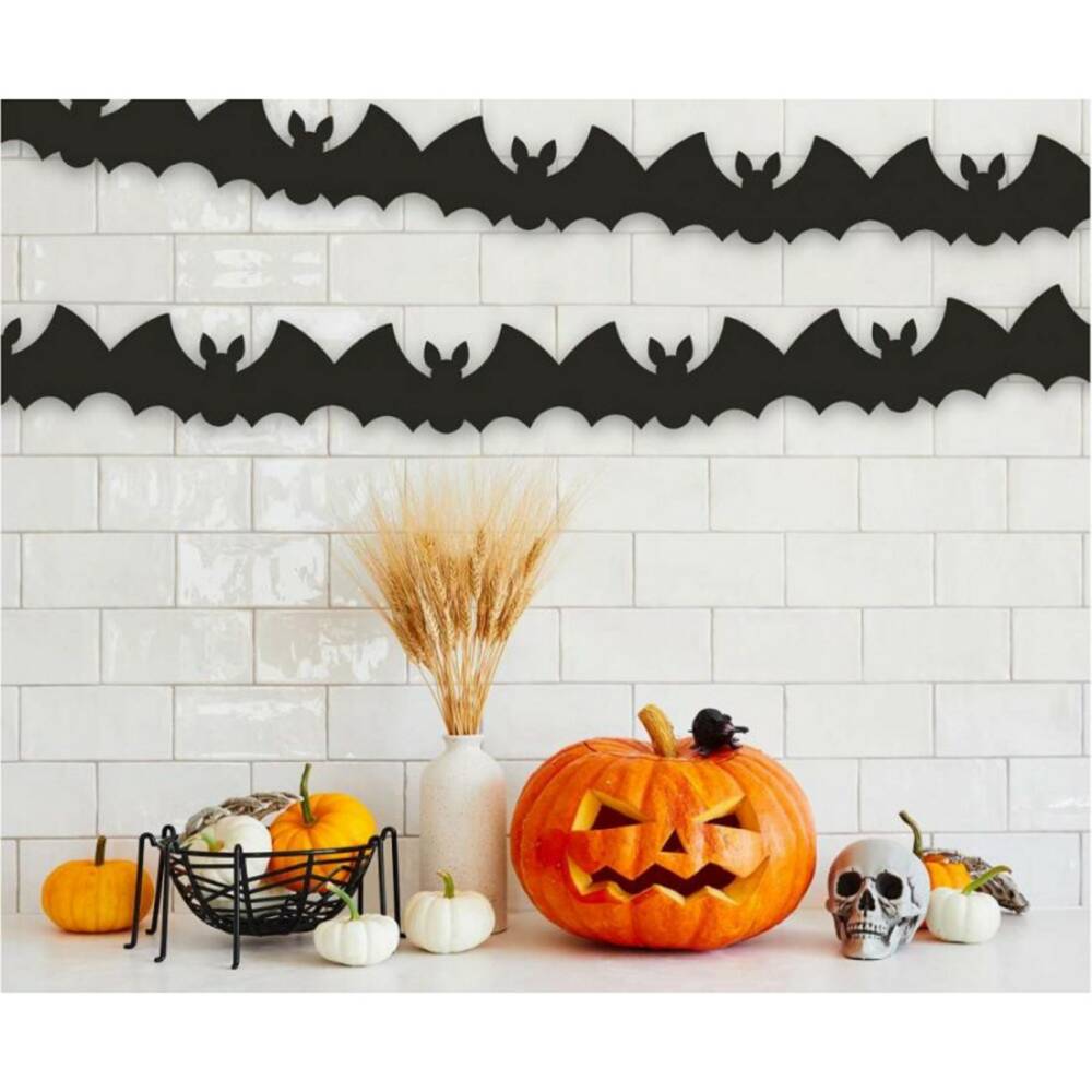 Mad Moonshine Halloween Garland Black Bat - Image 2
