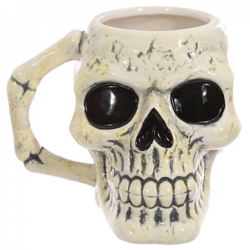 Mad Moonshine skull mug Bone Skull