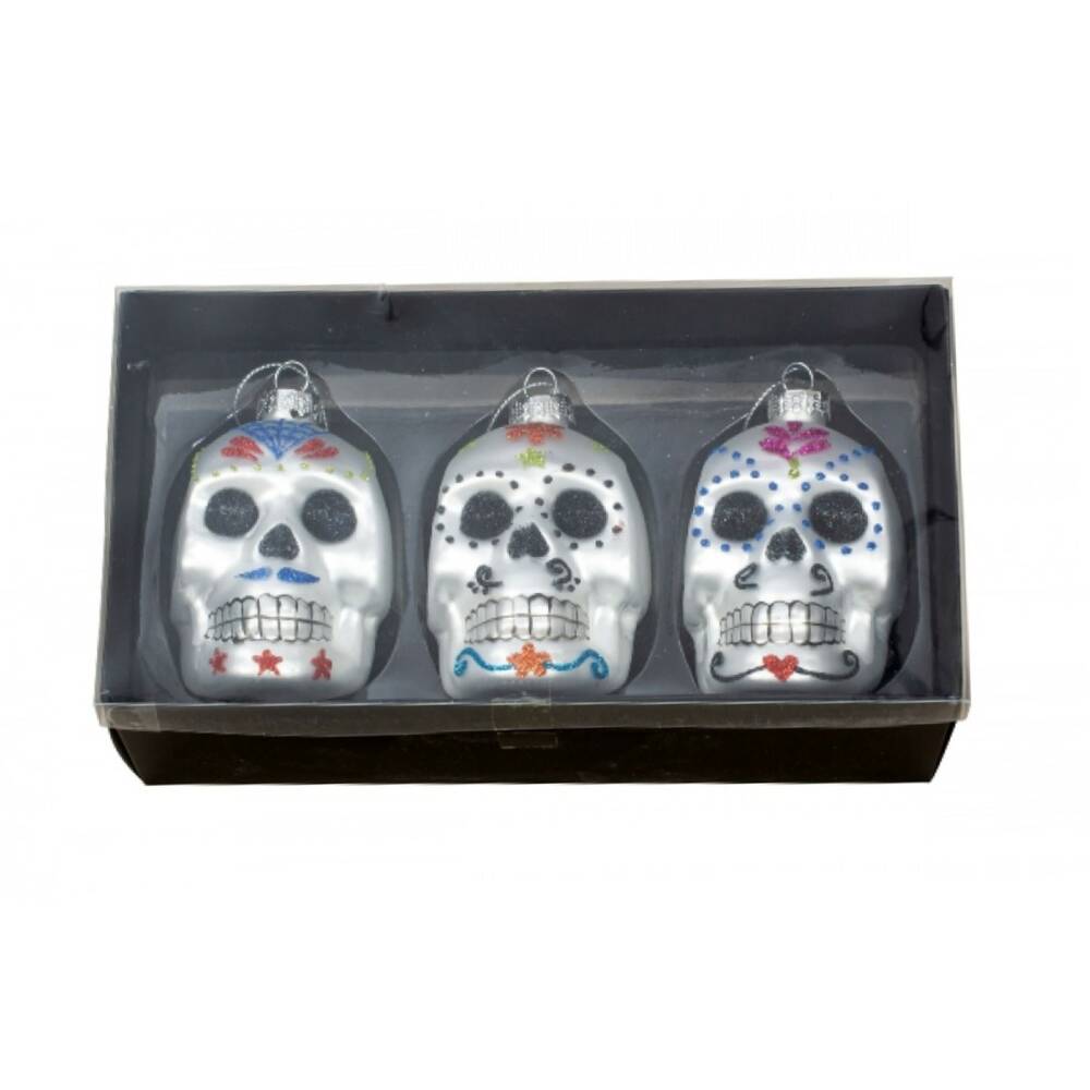 Mad Moonshine 3 glass skulls to hang - Image 2