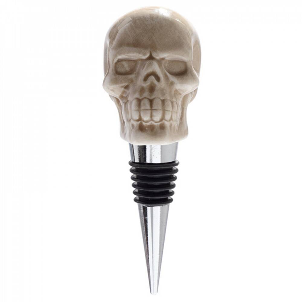 Mad Moonshine skull bottle stopper Death