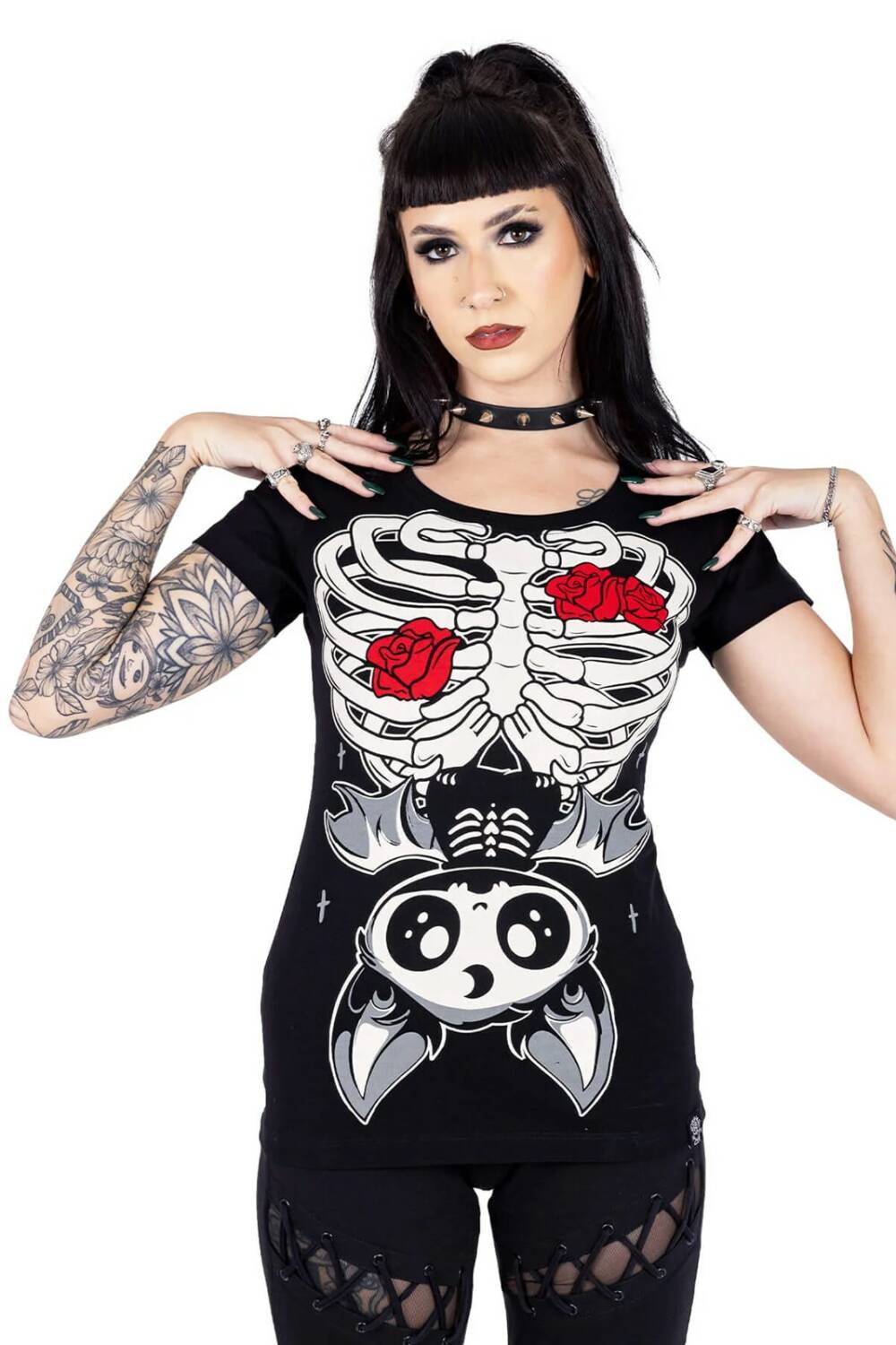 Cupcake Cult Girly Ribcage Bat - Image 5