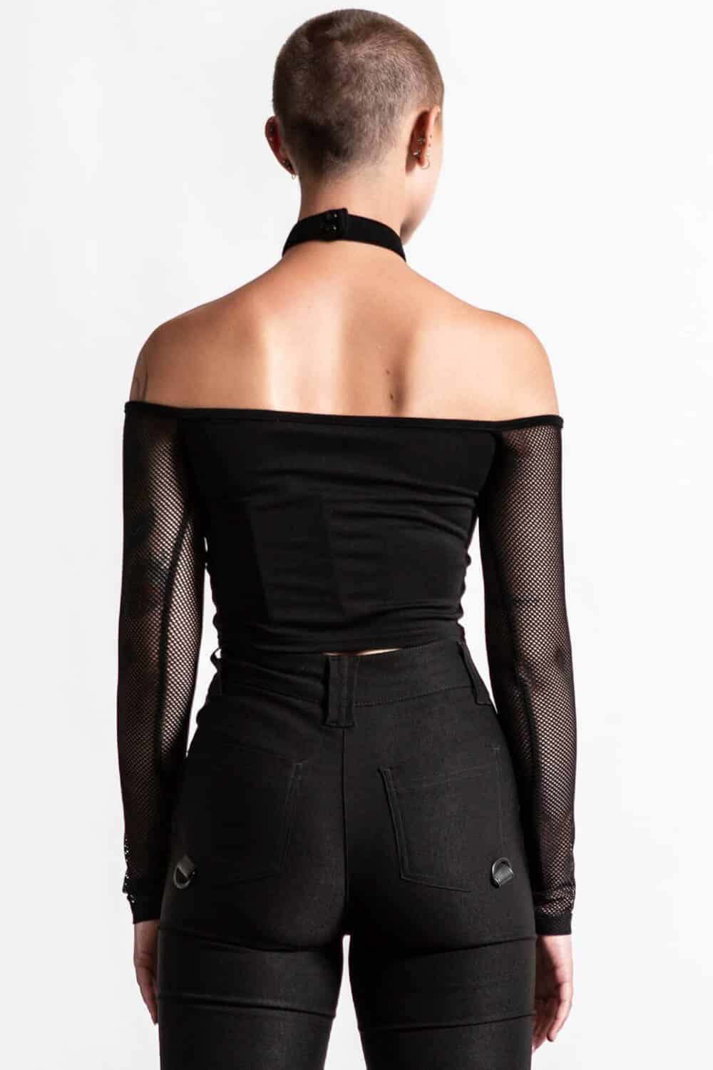 Killstar Top Nightcall Fishnet - Image 2