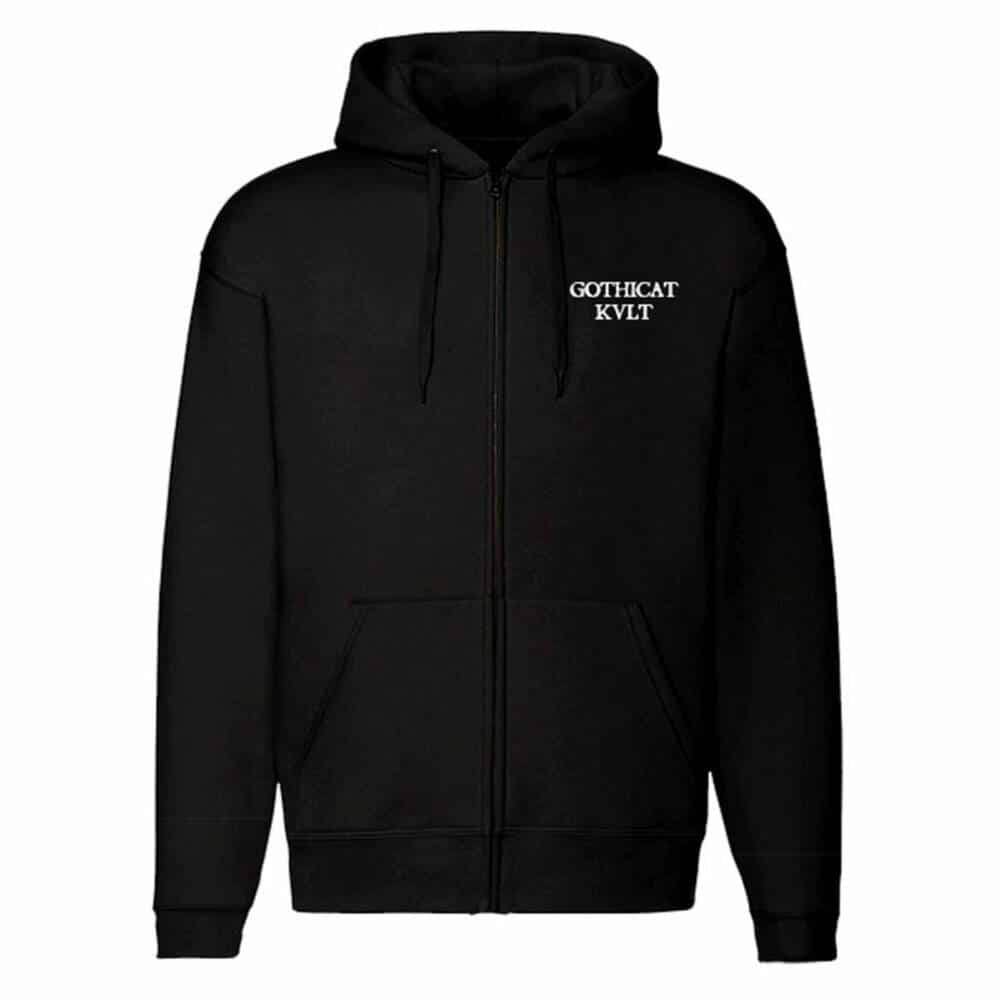 Gothicat Zip Hoody Goth Feline Cult - Image 2