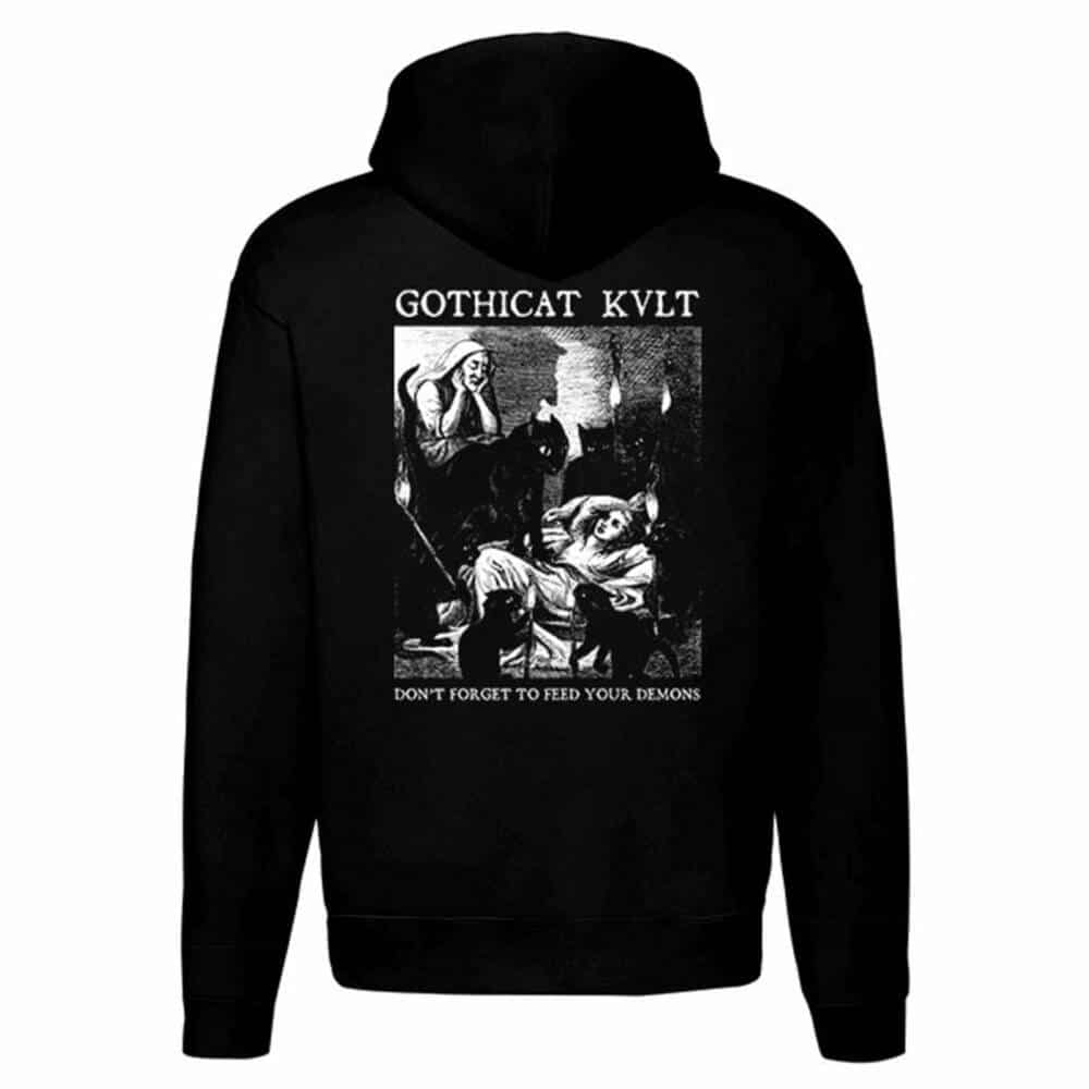 Gothicat Zip Hoody Feed your Demons