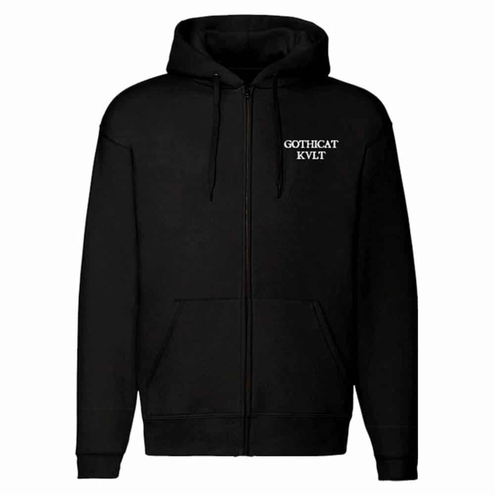 Gothicat Zip Hoody Feed your Demons - Image 2