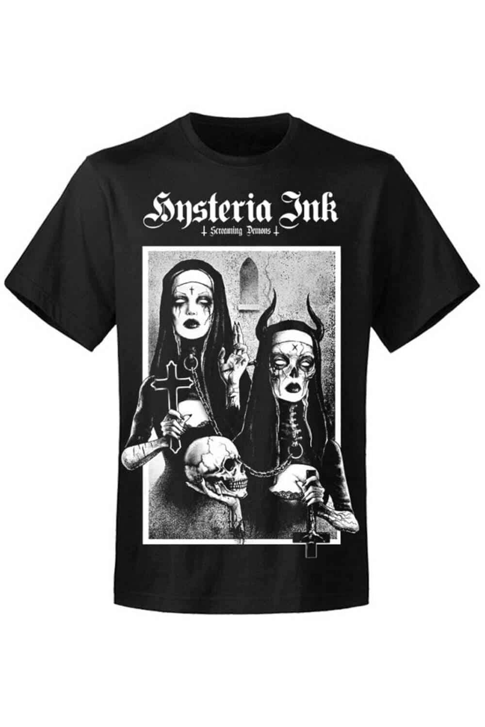 Hysteria Ink T-Shirt Screaming Demons Eva My Religion