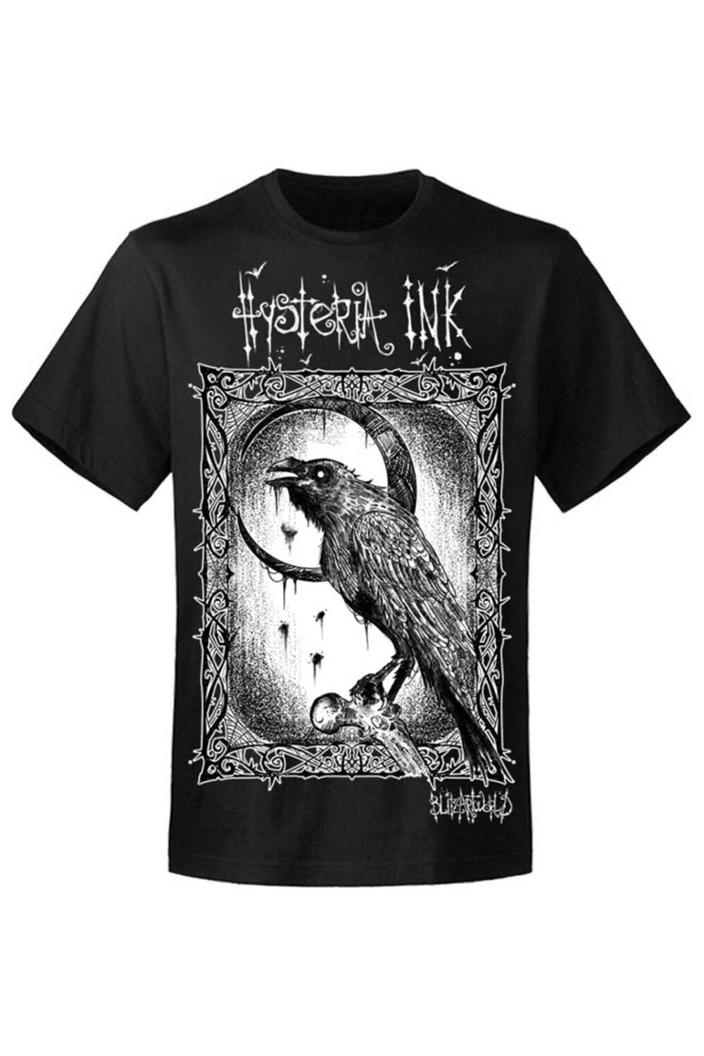 Hysteria Ink T-shirt Blitz'Art Le Corbeau Lune