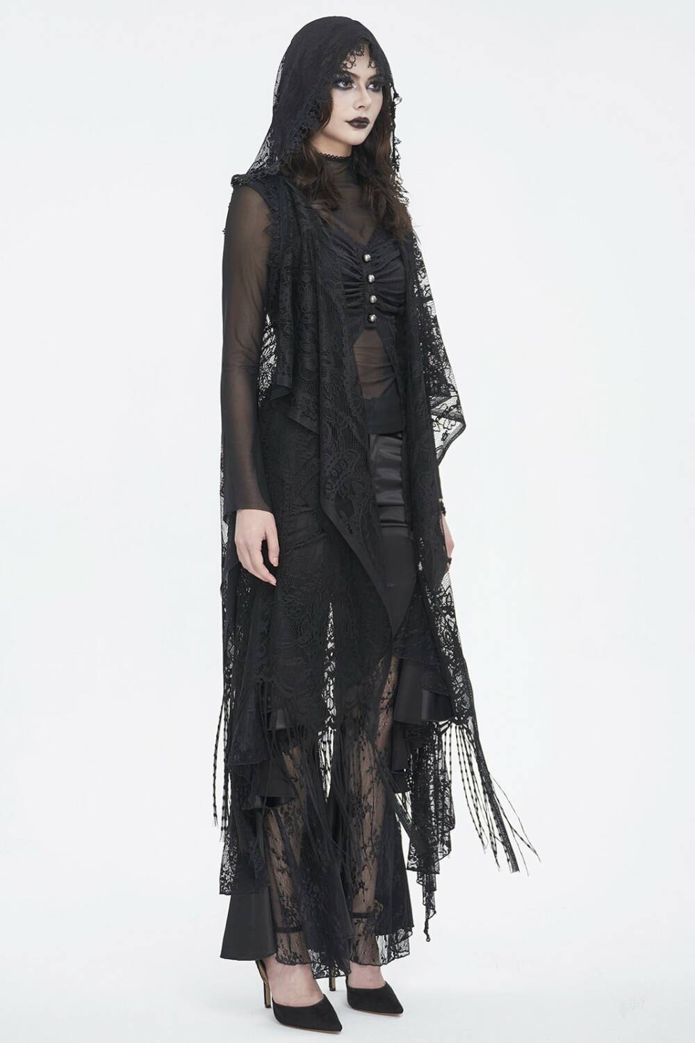 Devil Fashion Vest Boho Witch Hood - Image 5