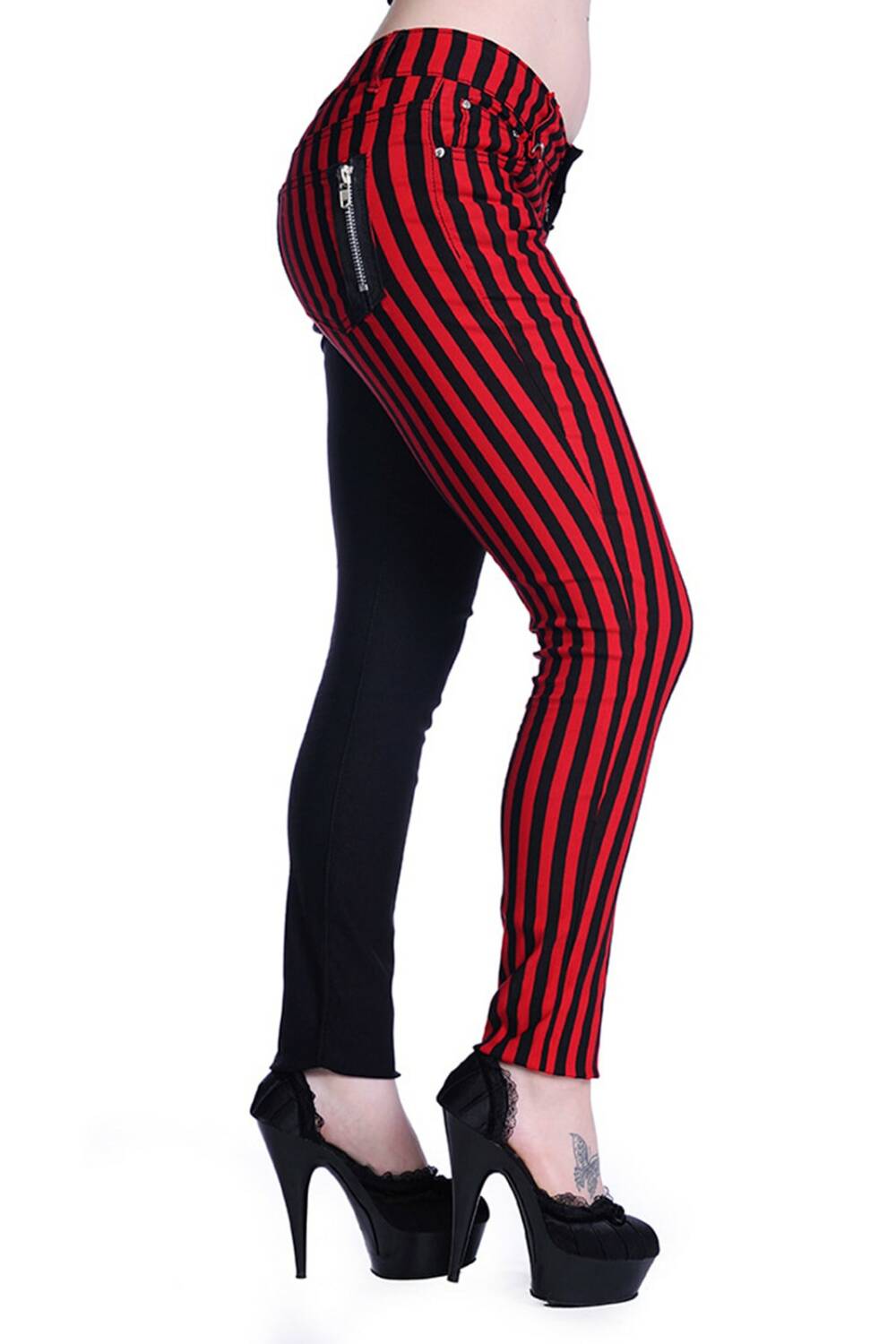 Banned pants Half the Damage Striped - Image 2