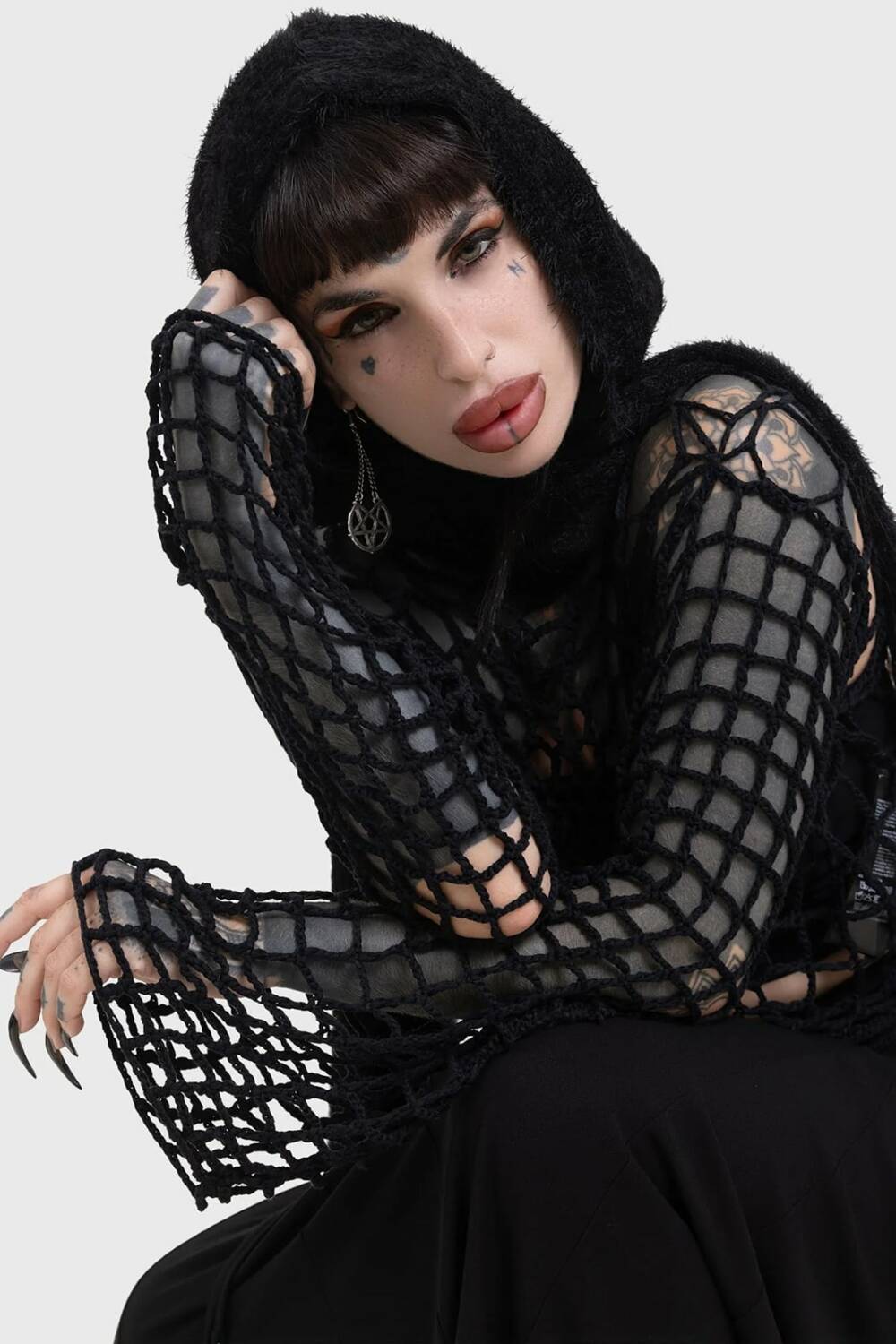 Killstar mesh pullover Night Trap - Image 4