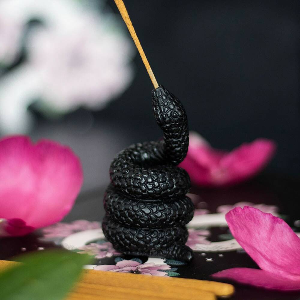 Spirit of Equinox holder for incense sticks Black Snake - Image 2