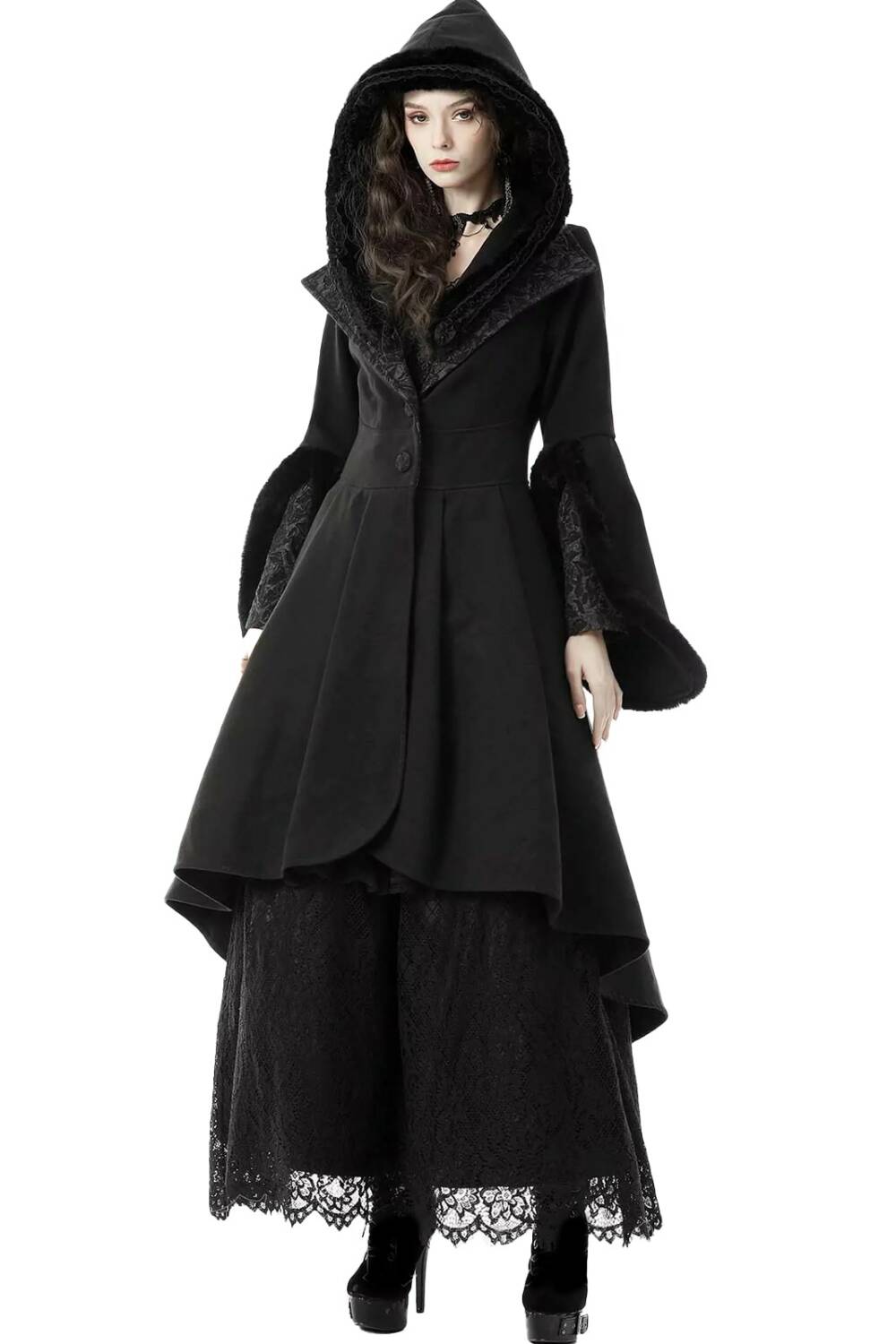 Dark in Love Coat Midnight Romance