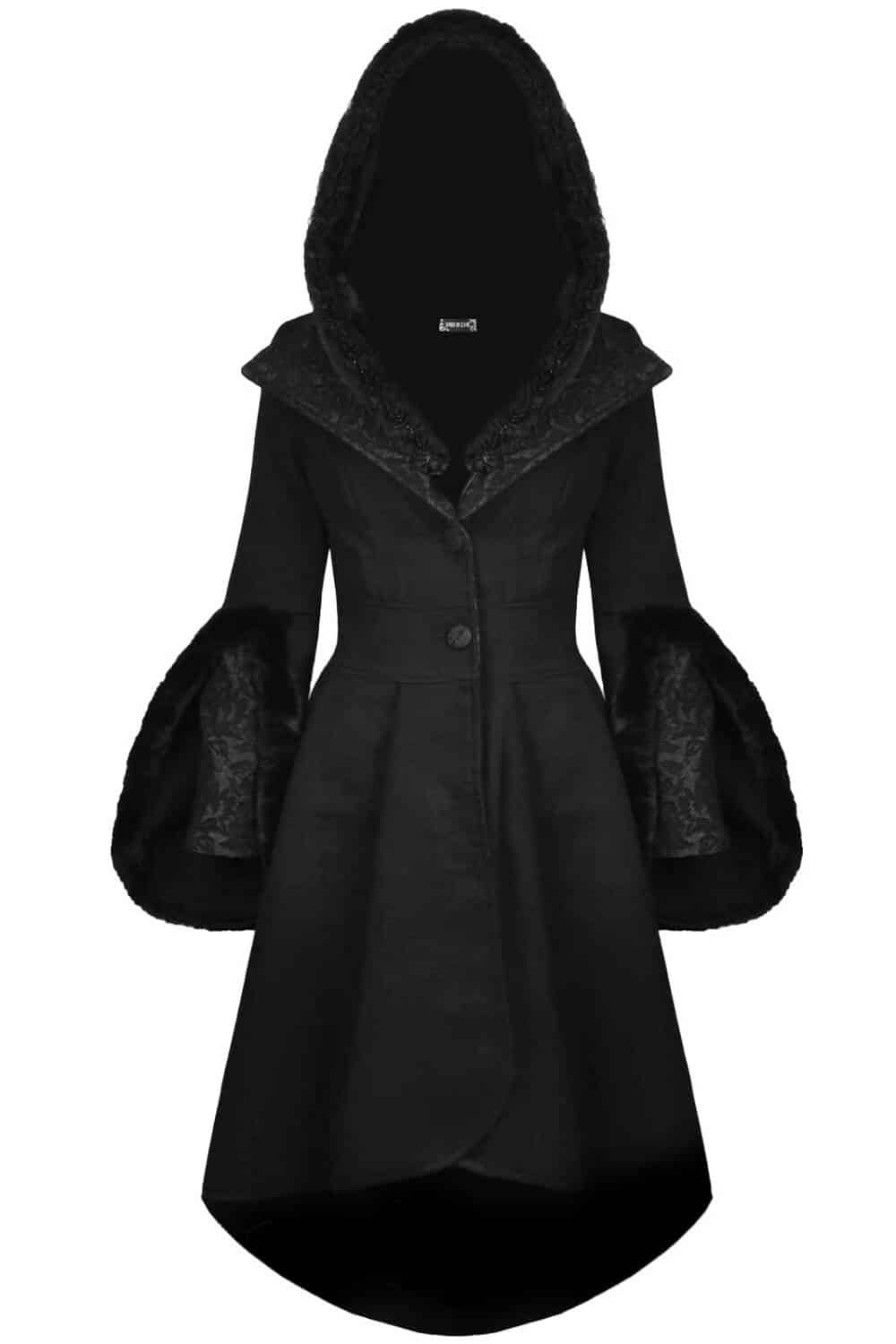 Dark in Love Coat Midnight Romance - Image 2