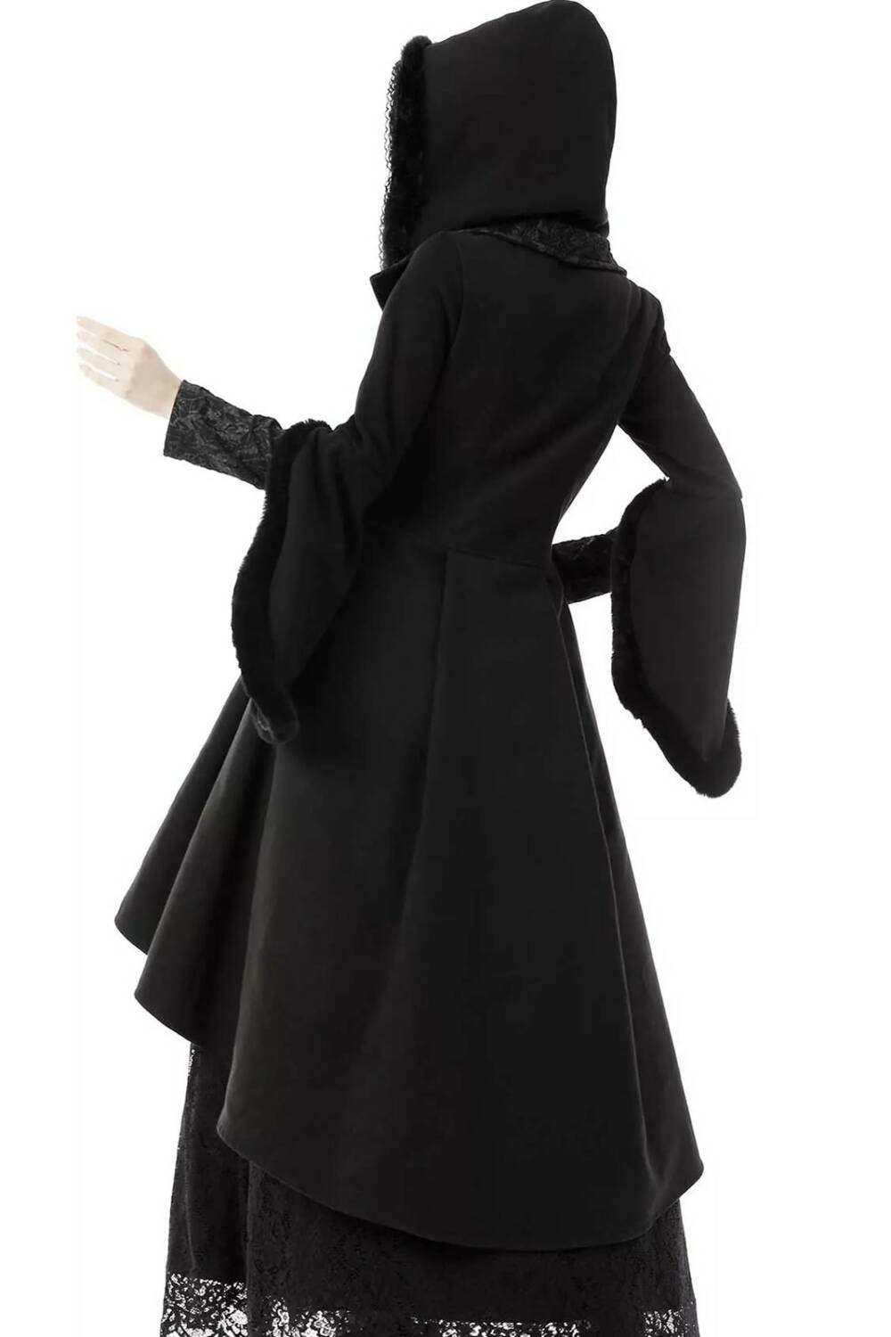 Dark in Love Coat Midnight Romance - Image 3