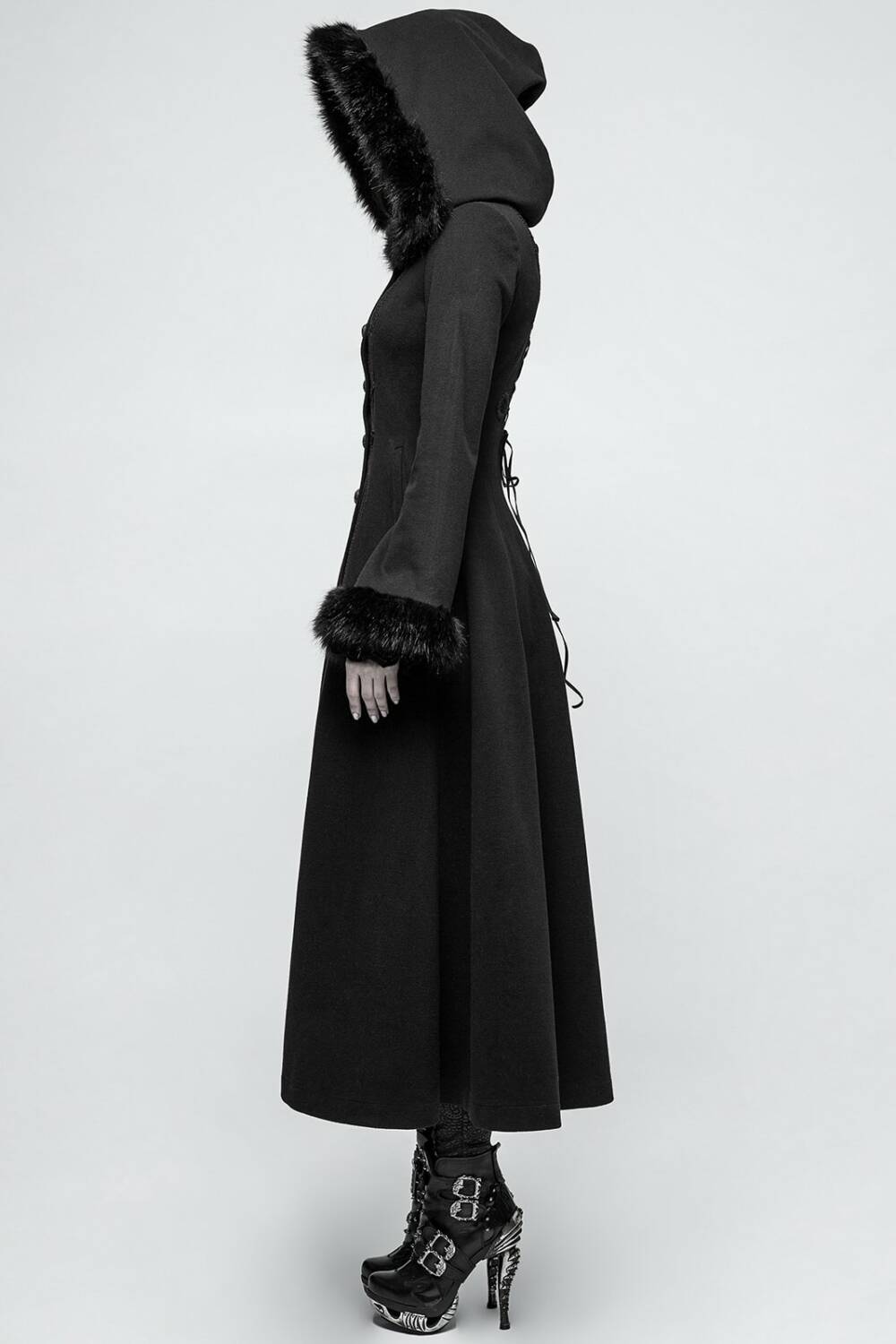 Punk rave coat Fleur de Lys - Image 3